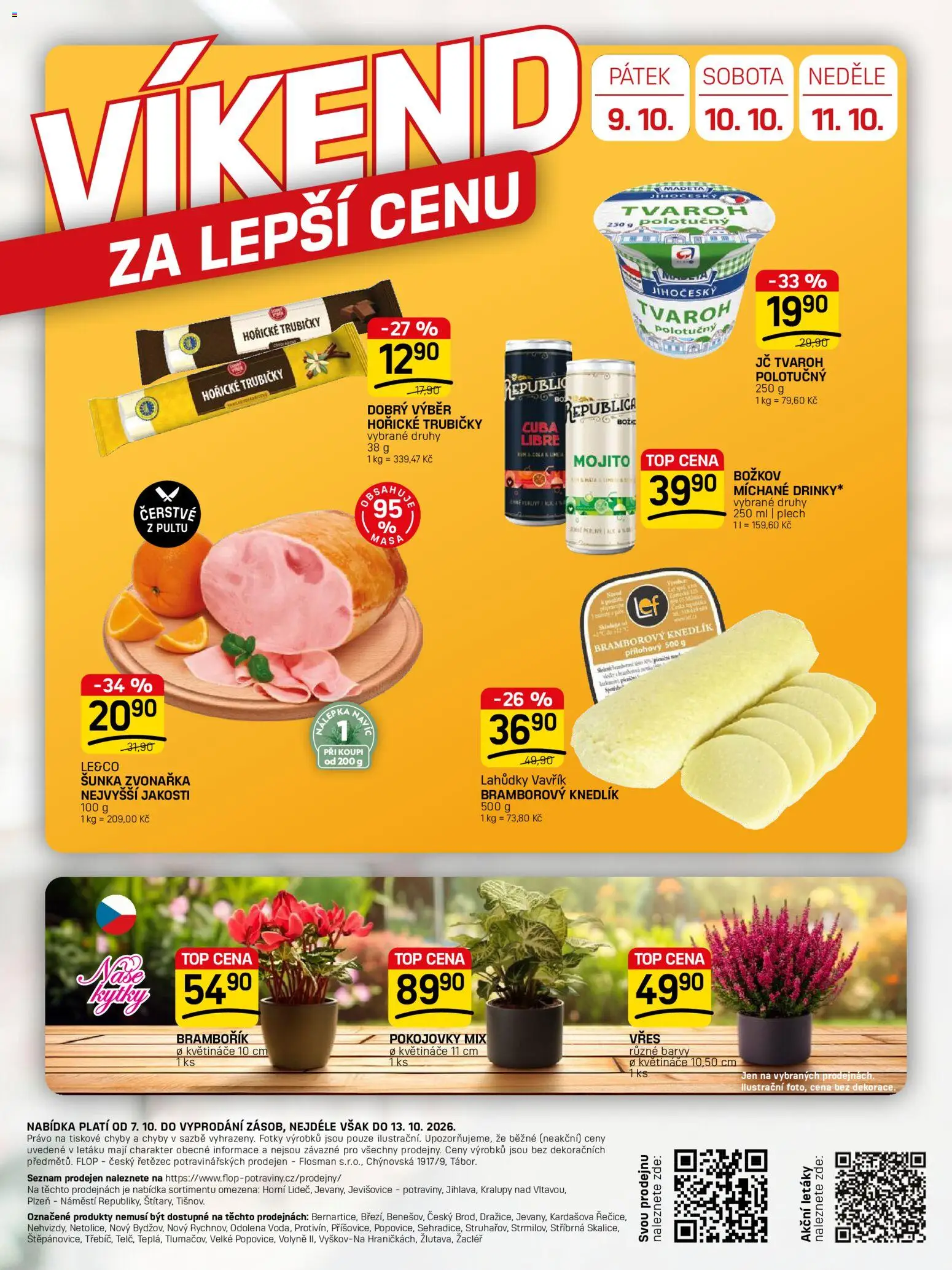 Flop leták - FlopTop od 07.10.2026 | Strana: 12 | Produkty: Bramborový knedlík, Trubičky, Mojito, Republica