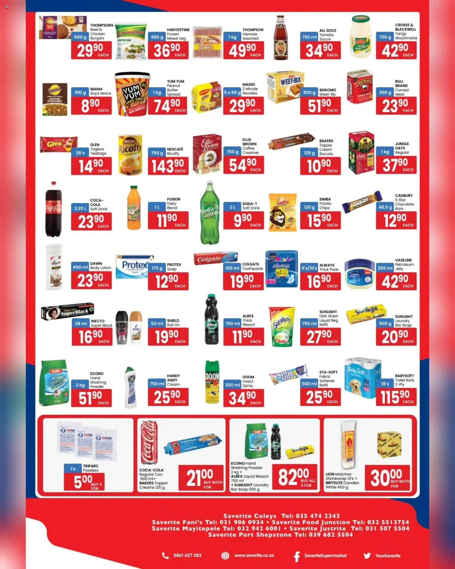New Saverite catalogue – valid from 25.05.2026 | Page: 2 | Products: Toilet, Coffee, Burgers, Cream