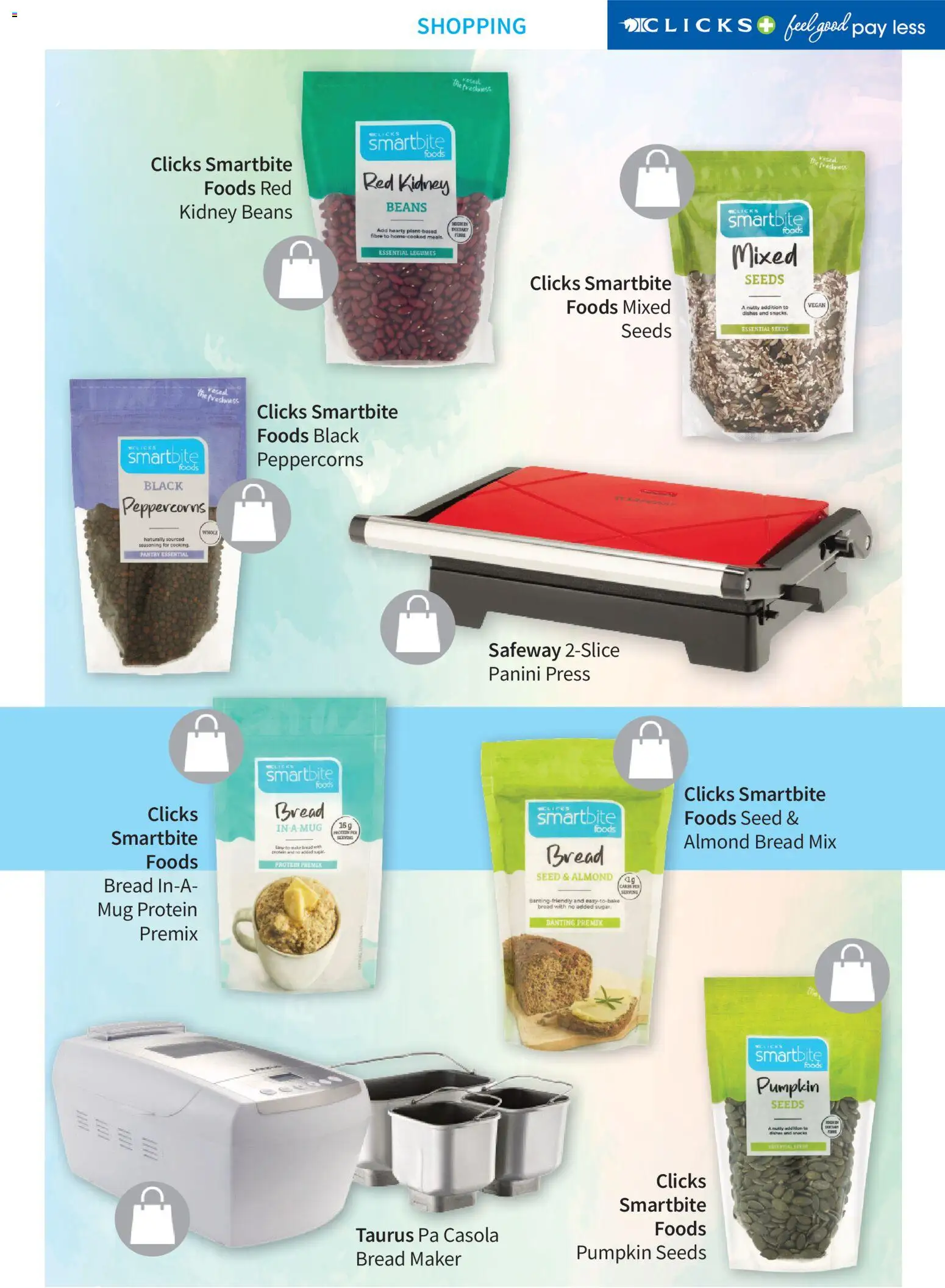 New Clicks catalogue – valid from 01.06.2026 | Page: 123 | Products: Detergente líquido, Bread, Snacks, Seasoning