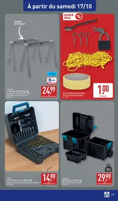 Aldi - Prévisualisation de ACCESSOIRES BRICOLAGE, Différents modèles disponibles. valide à partir de 13/10/2026 | Page: 37 | Produits: Bricolage, Outils