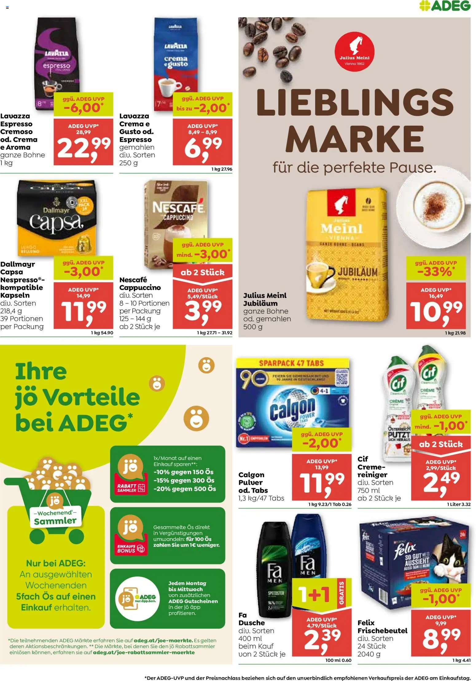 ADEG Flugblatt gültig ab 27.08.2026 | Seite: 7 | Produkte: Bohne, Dusche, Creme