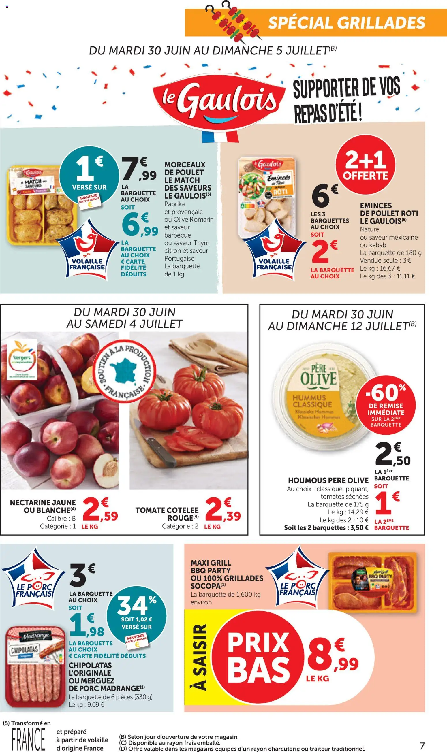 {H1} | Page: 7 | Produits: Citron, Olive, Volaille, Tomates séchées