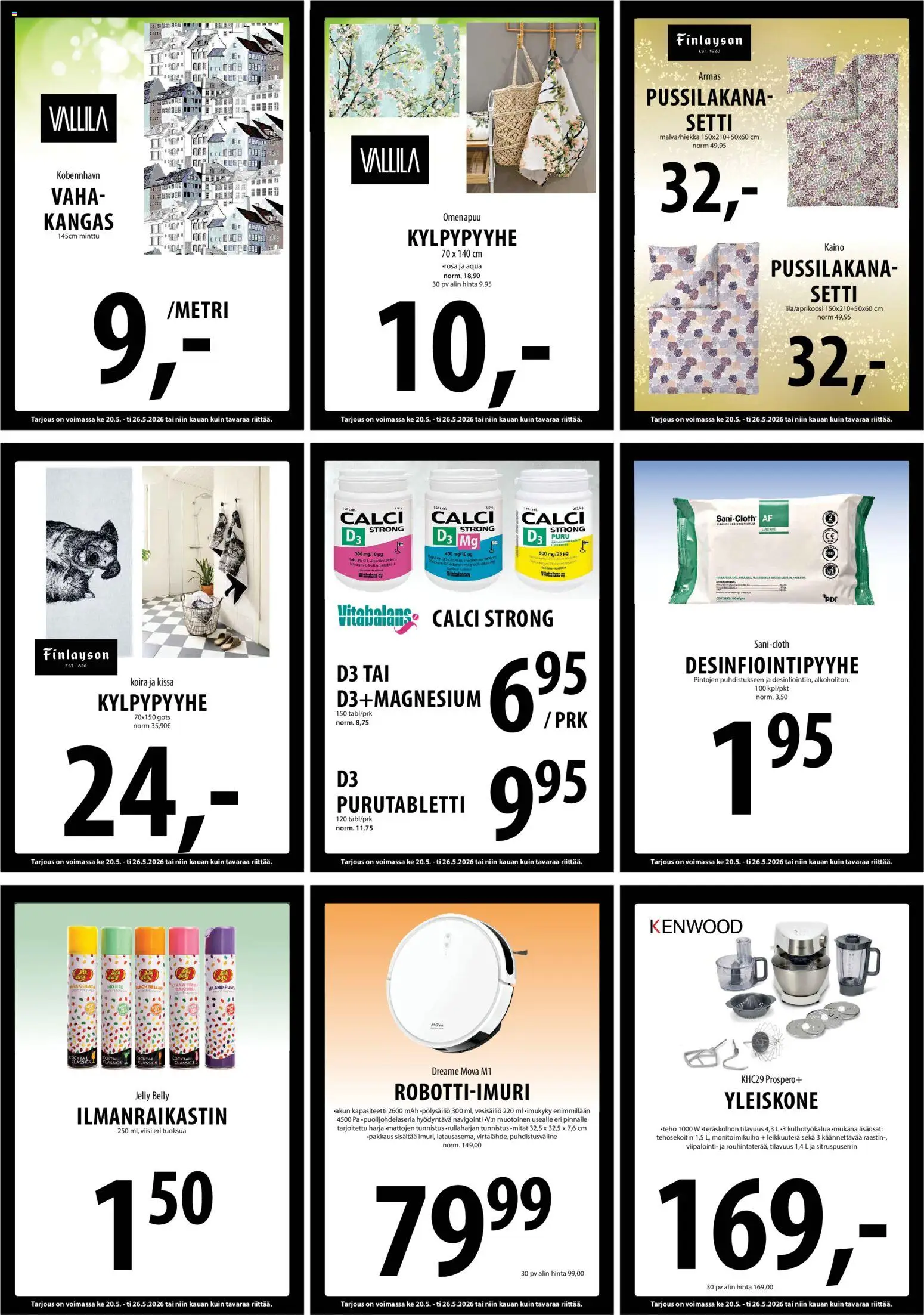 Tuuri tarjoukset – voimassa 20.05.2026 alkaen | Sivu: 16 | Tuotteet: Harja, Minttu, Kangas, Tehosekoitin