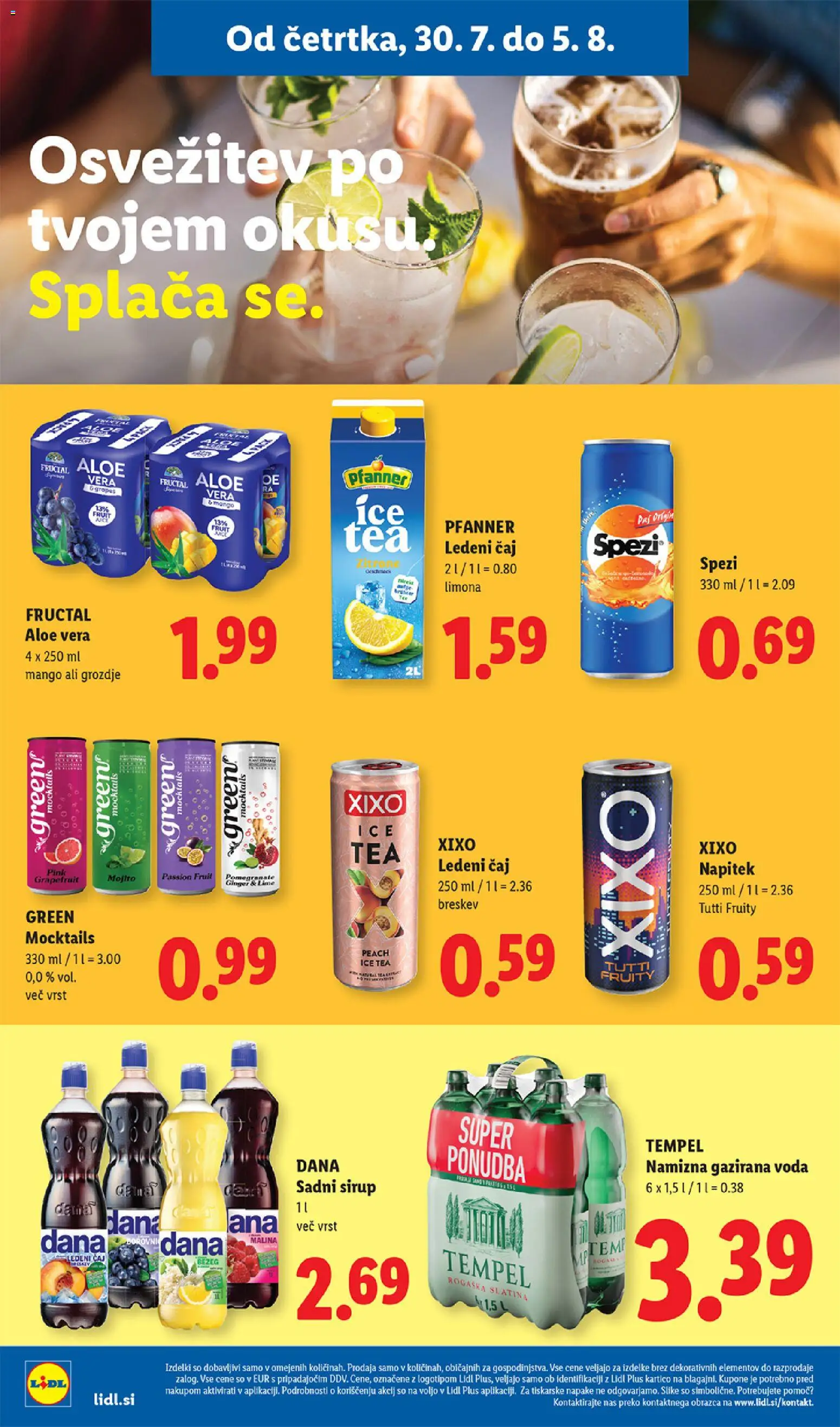 Novi Lidl katalog ponudbe – veljaven od 30.07.2026 | Stran: 14 | Izdelki: Sirup, Caj, Mango, Breskev