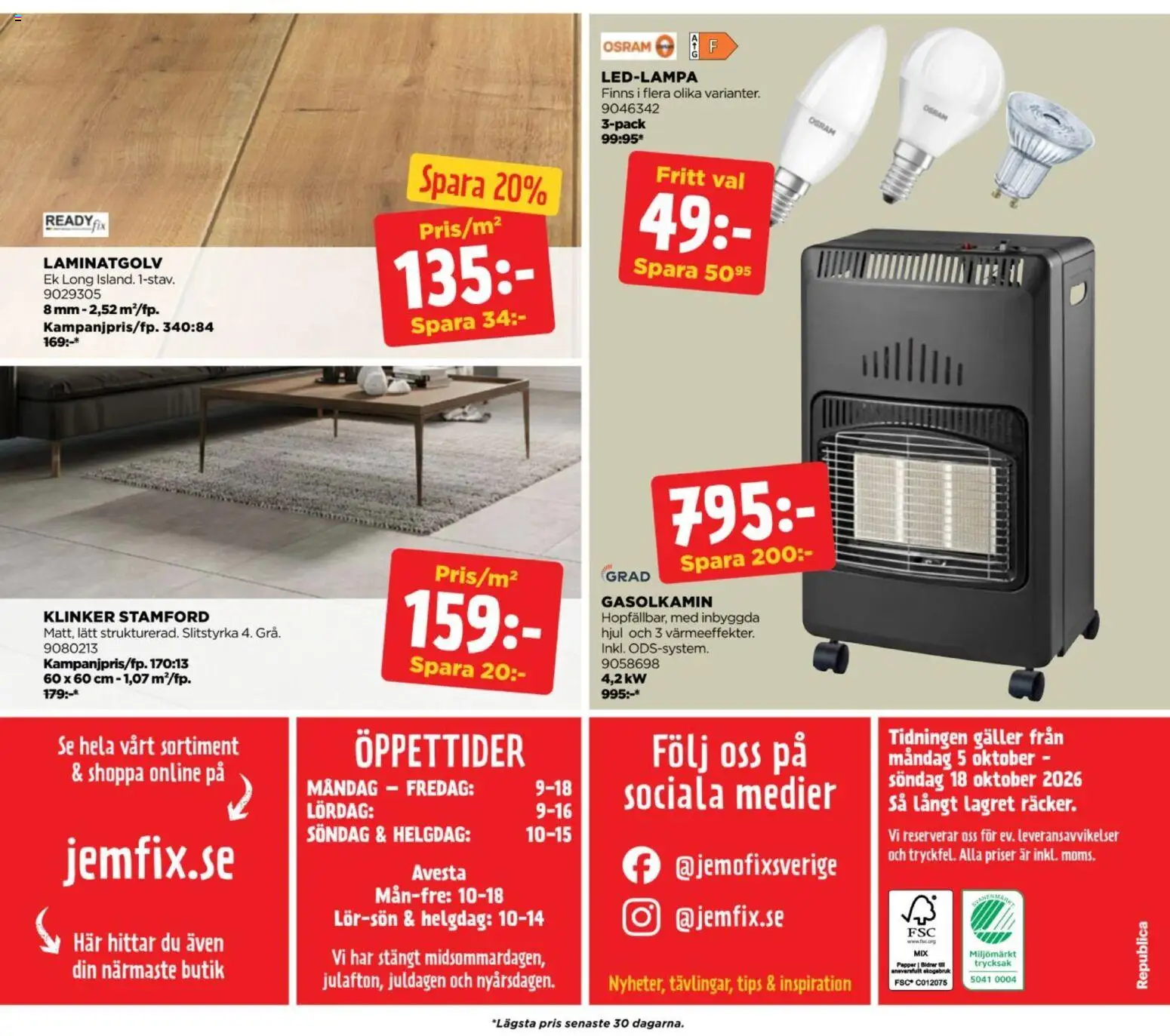 Jem & Fix reklamblad aktuell från 05/10/2026 | Sida: 16 | Produkter: Galler, Papper