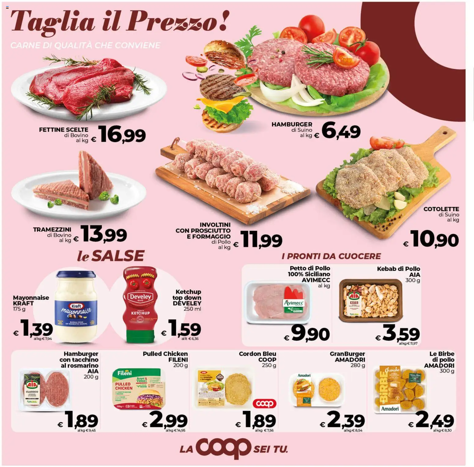 Volantino COOP del 07.04.2026 | Pagina: 10 | Prodotti: Rosmarino, Suino, Tacchino, Hamburger
