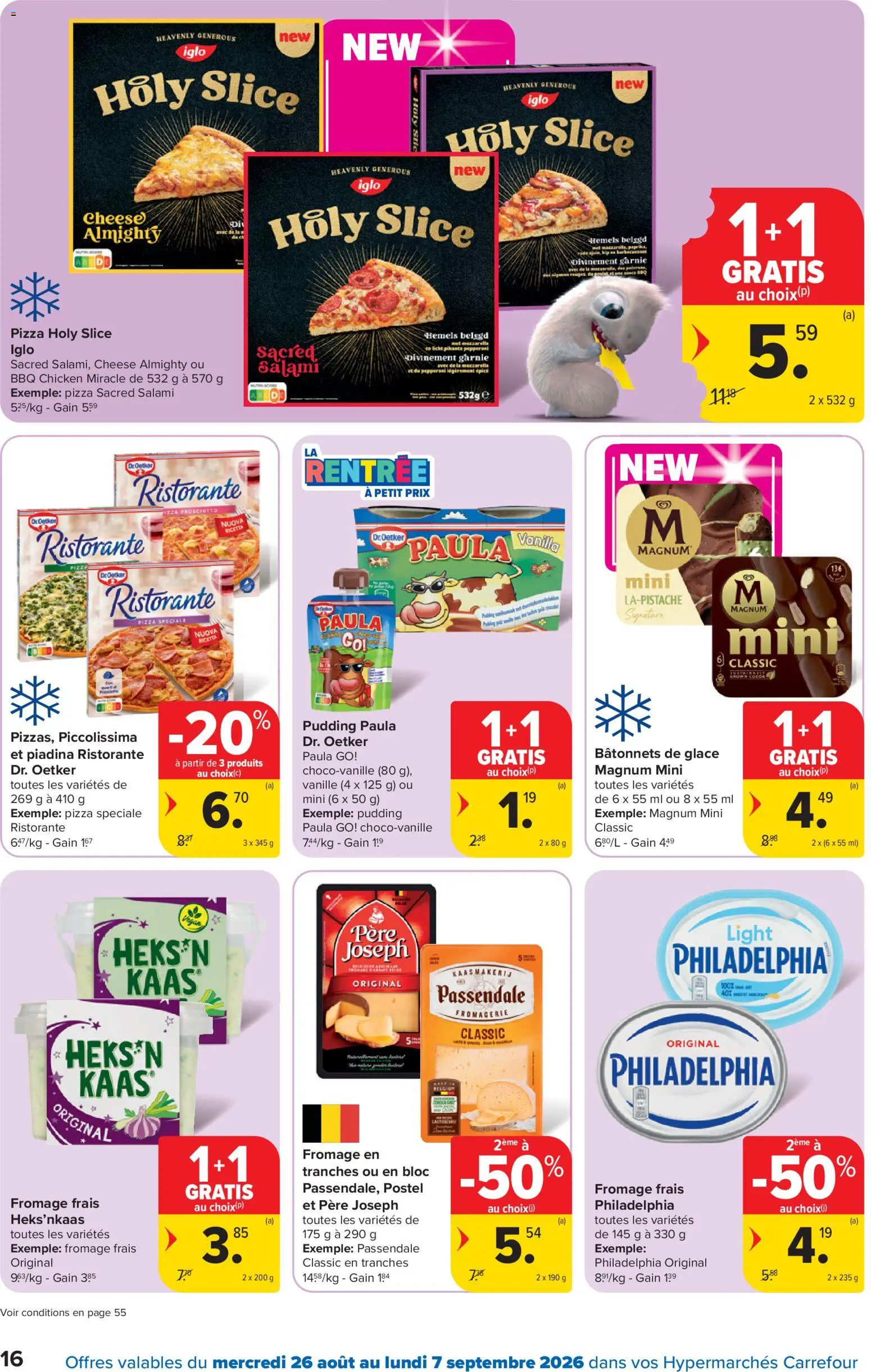 {H1} | Pagina: 16 | Producten: Pizza, Mozzarella, La, Magnum