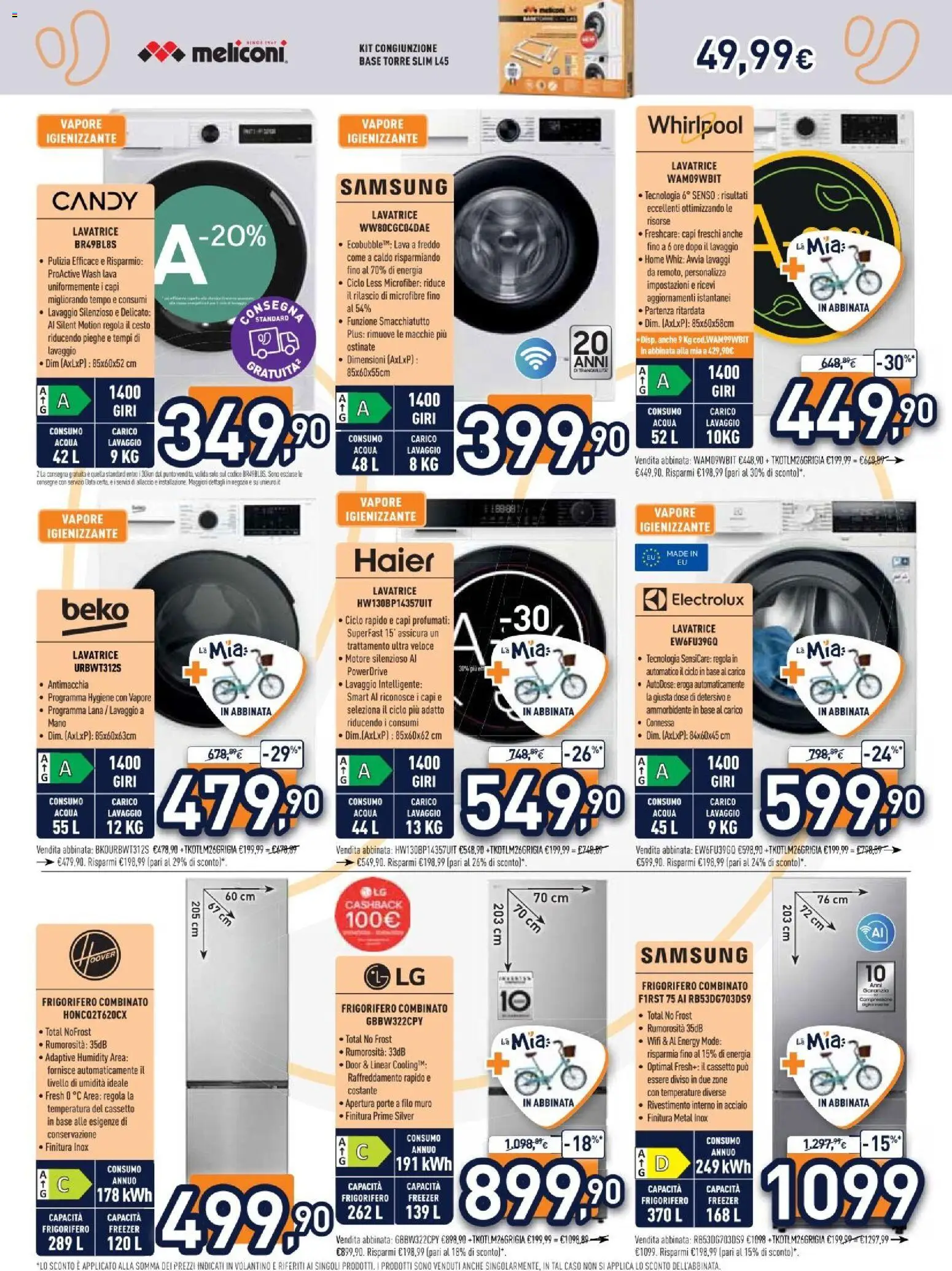 Volantino Unieuro del 29.05.2026 | Pagina: 24 | Prodotti: Ammorbidente, Data, Frigorifero combinato, Samsung