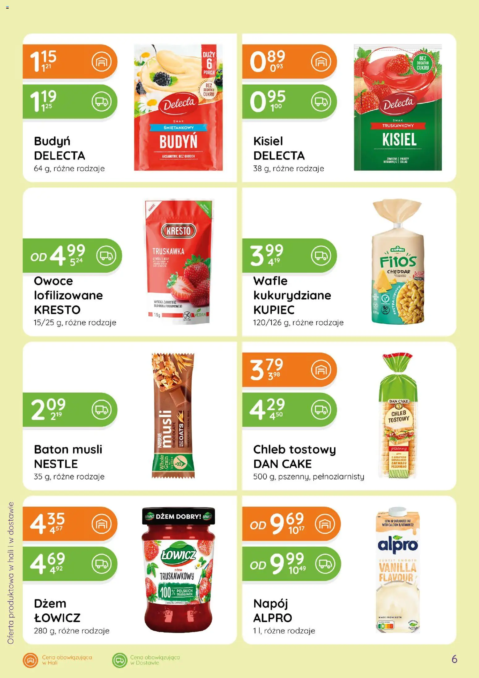 Eurocash gazetka - Ofensywa Spożywcza od 28.05.2026 | Strona: 6 | Produkty: Wafle, Alpro, Baton, Chleb