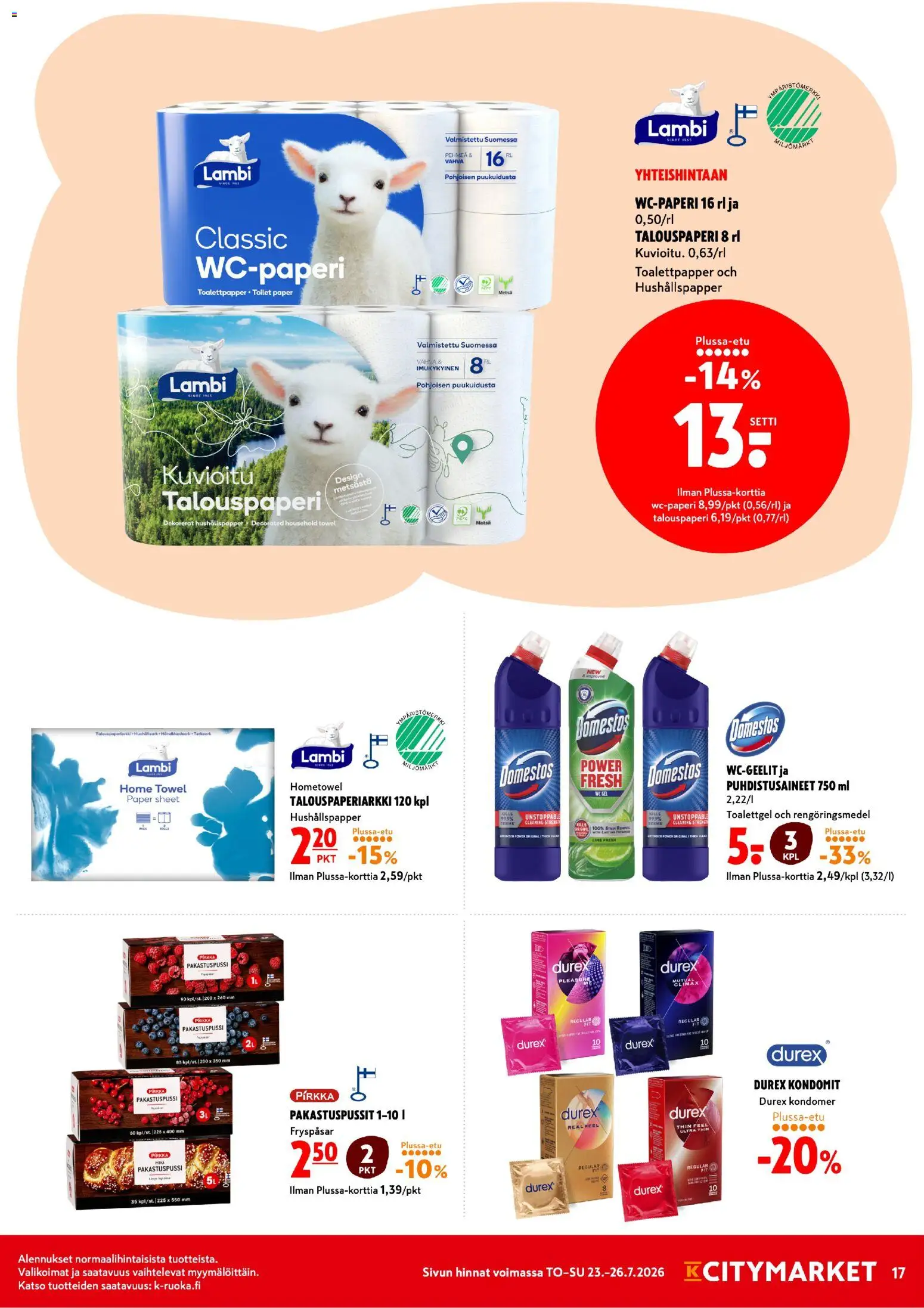 K-Citymarket tarjoukset – voimassa 23/07/2026 alkaen | Sivu: 17