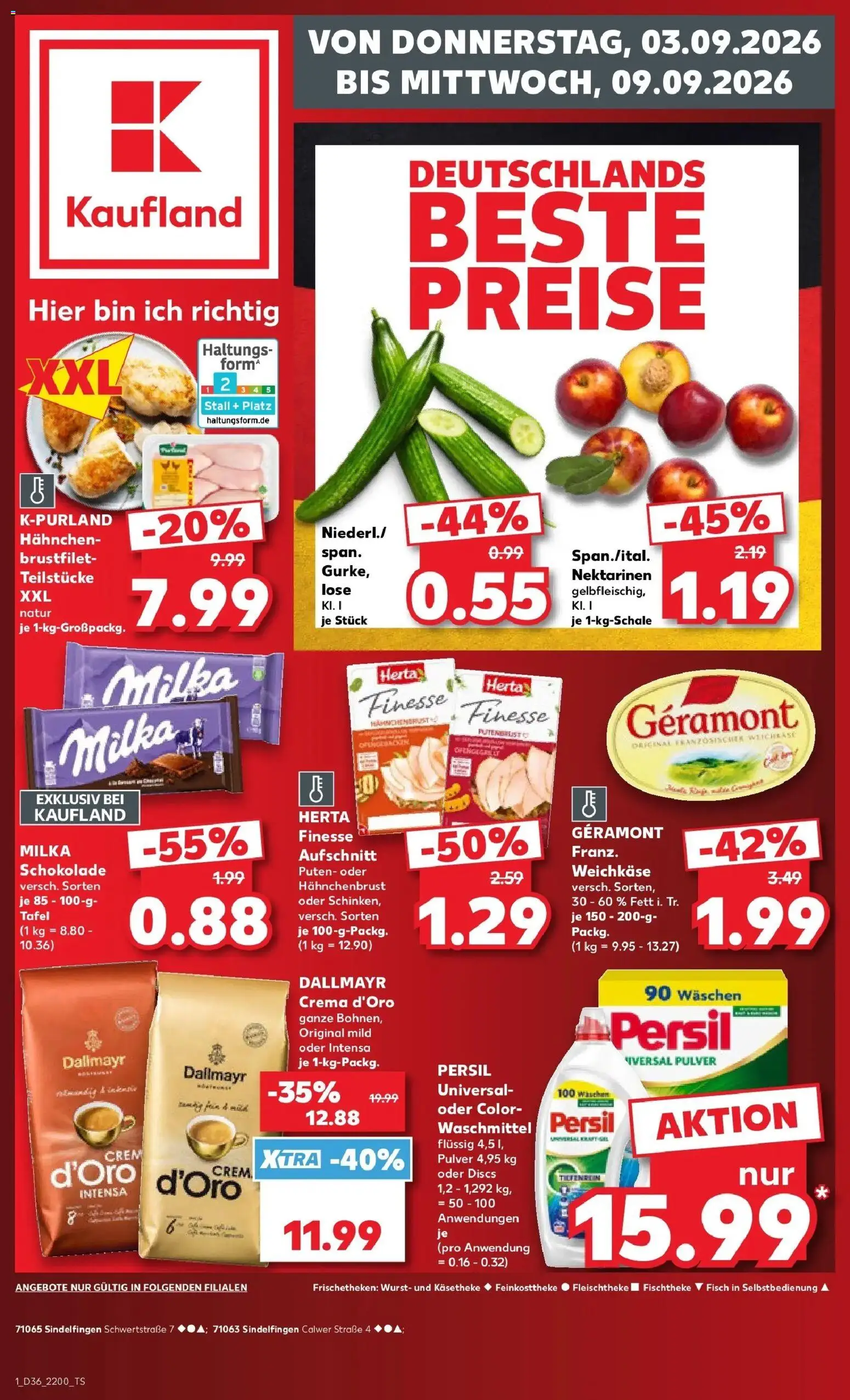 Prospekt Kaufland ab 31.08.2026 » Angebote Online zum Blättern | Seite: 10 | Produkte: Hahnchen, Dallmayr, Waschmittel, Hahnchenbrust