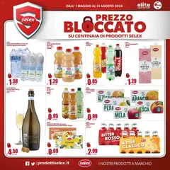 Anteprima del volantino Paghi Poco volantino Spesa Difesa Selex valido a partire dal 01.05.2026 | Pagina: 4 | Prodotti: Succo, Frutta, Pesca, Bibite
