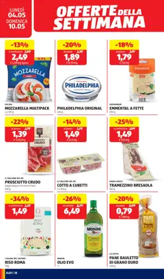 Anteprima del volantino TRAMEZZINO BRESAOLA, 150 g valido a partire dal 04.05.2026 | Pagina: 18 | Prodotti: Prosciutto Crudo, Pane, Tagliere, Tramezzino