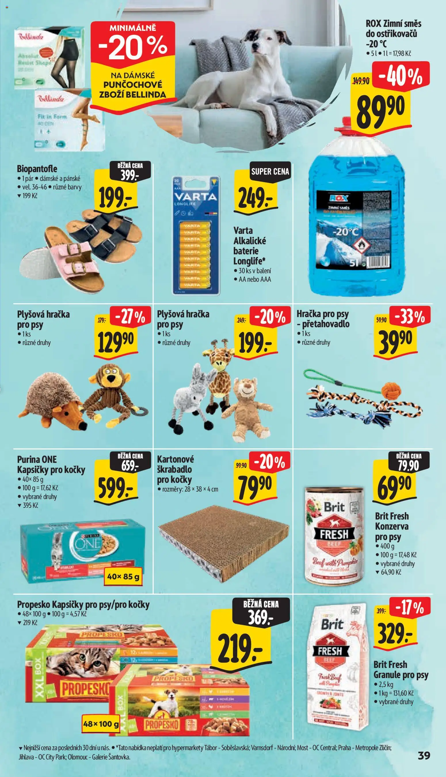 Albert leták - Hypermarket - Znojmo od 07.10.2026 | Strana: 57 | Produkty: Škrabadlo pro kočky, Směs do ostřikovačů, Zimní směs do ostřikovačů, Baterie