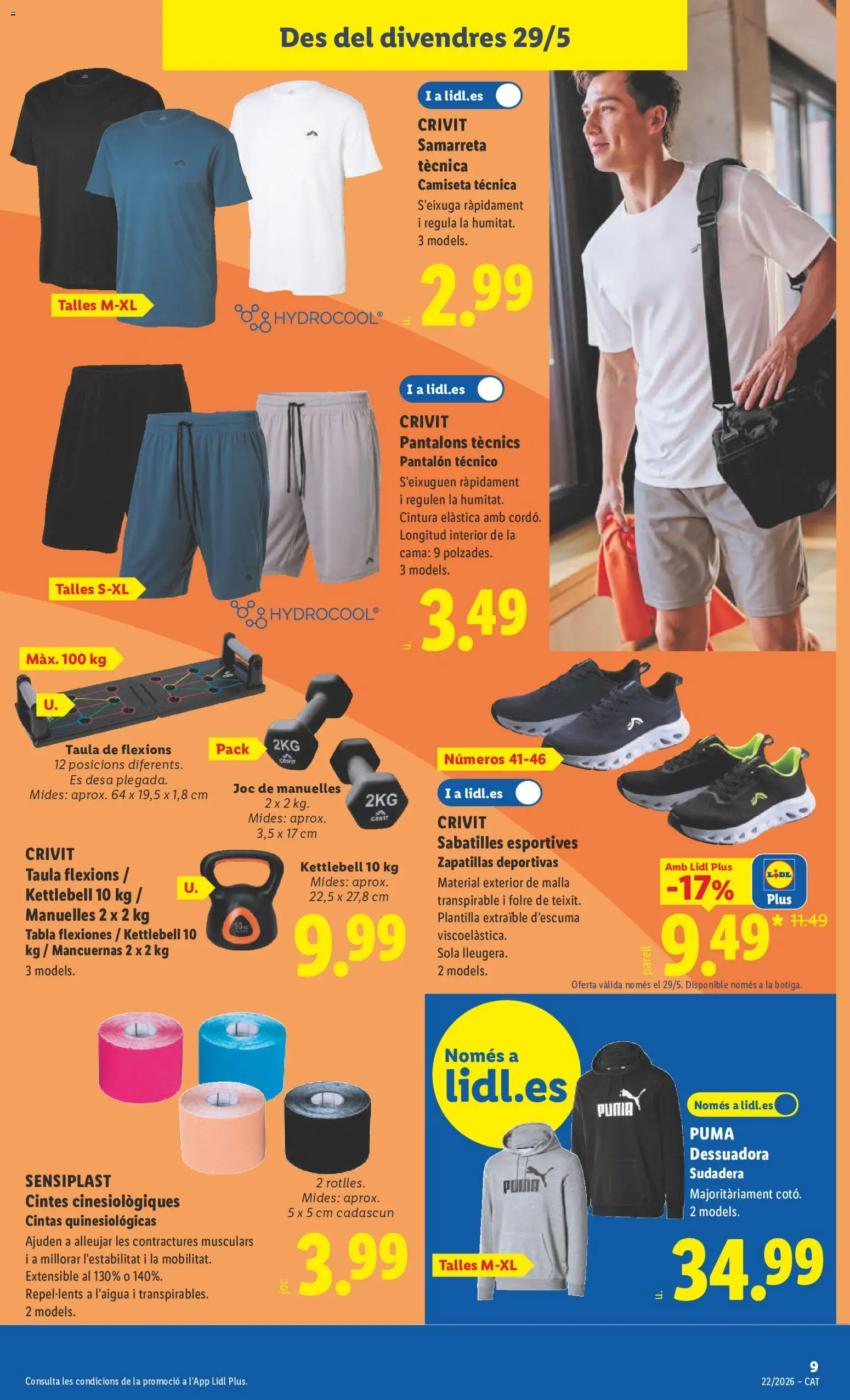 Lidl folleto de bazar │ válido desde el 25.05.2026 | Página: 27 | Productos: Sudadera, Zapatillas deportivas, Zapatillas, Cama