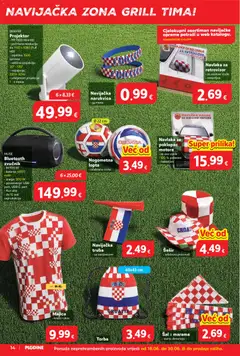 Plodine Ponuda - Pregled kataloga iz trgovine Plodine, vrijedi od 18.06.2026 | Stranica: 14 | Proizvodi: Ogledalo, Lopta, Šešir, USB