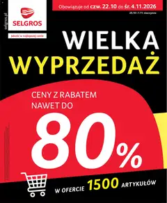 Pogląd oferty "Selgros cash&carry gazetka - Totalna Wyprzedaż" - ważna od 22.10.2026