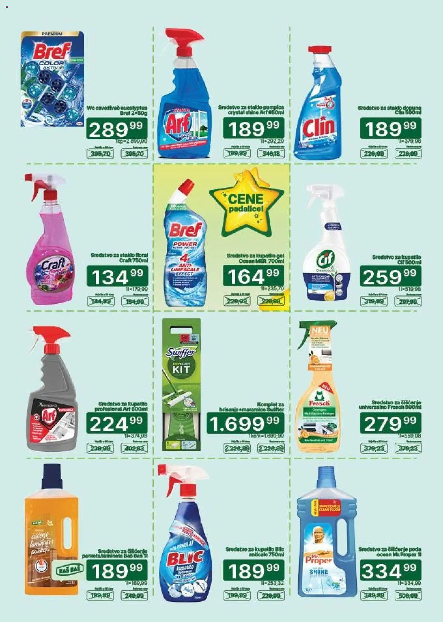Univerexport katalog - važi od 01.09.2026 | Strana: 29 | Proizvode: Bref, Kupatilo, Sredstvo za čišćenje, Staklo