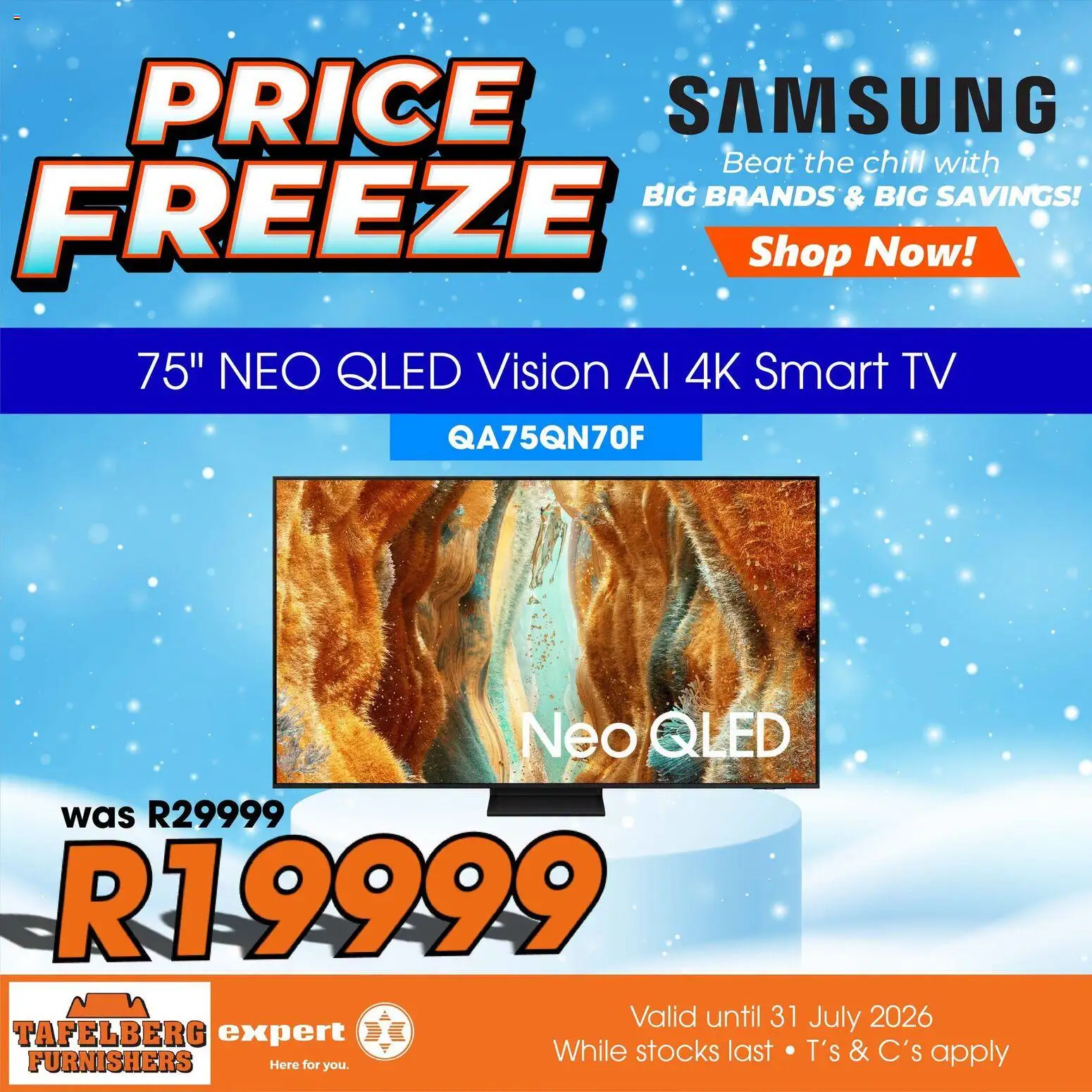 New Tafelberg Furnishers catalogue – valid from 08/07/2026 | Page: 8 | Products: TV
