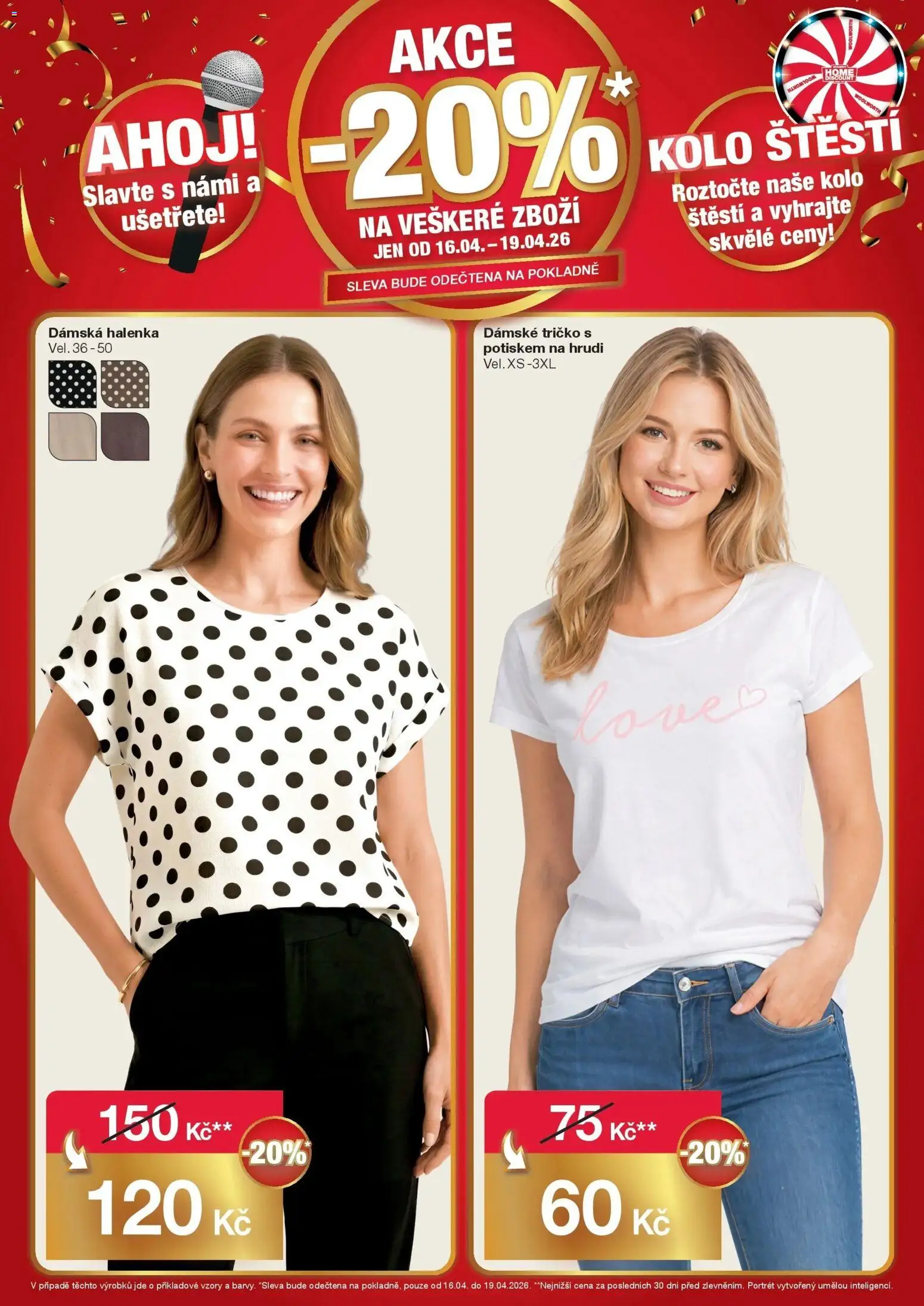 Woolworth leták - Tábor od 16.04.2026 | Strana: 2 | Produkty: Tričko, Halenka, Kolo