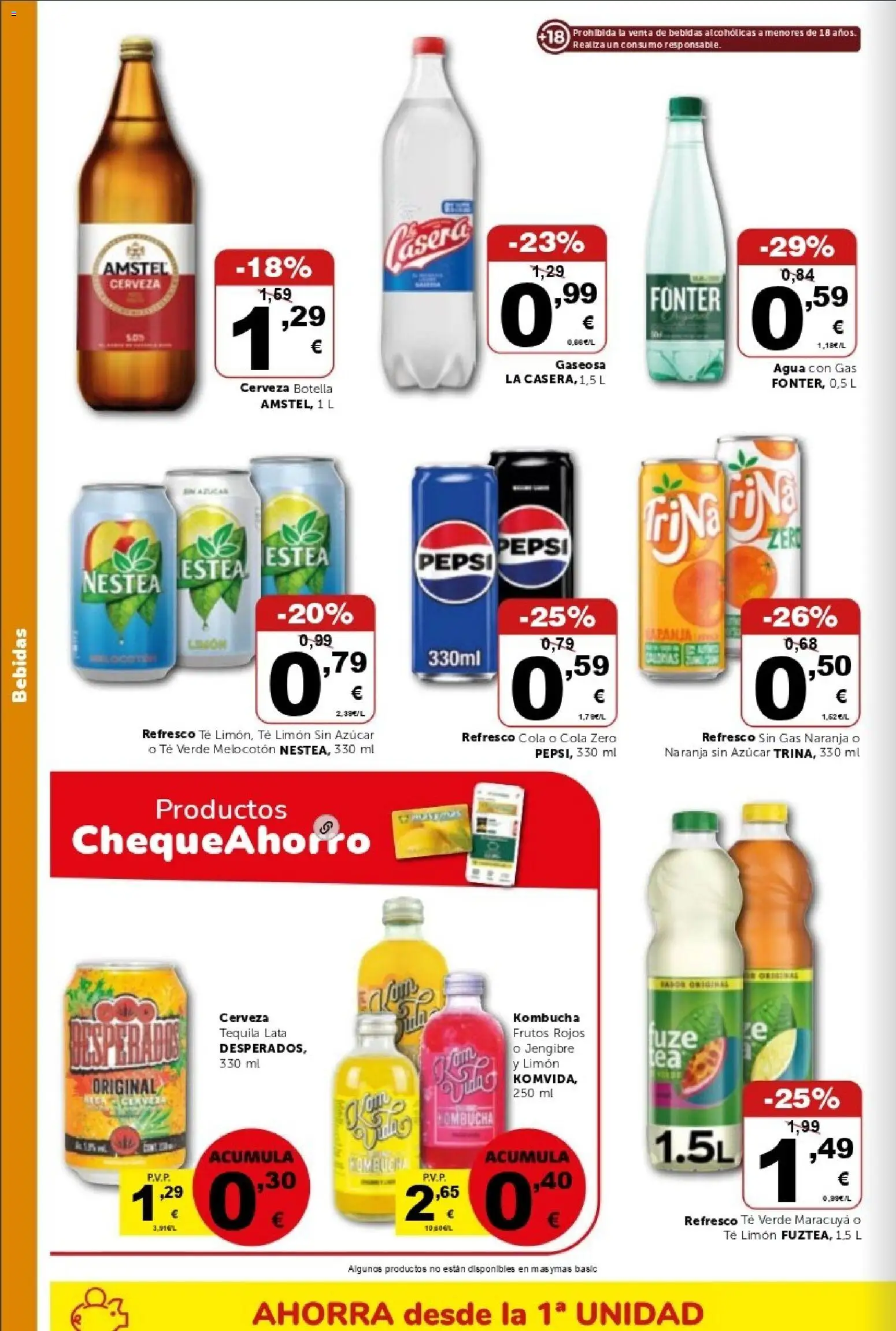 Masymas folleto │ válido desde el 17/07/2026 | Página: 14 | Productos: Cerveza, Agua con gas, Παρμεζάνα, Gaseosa