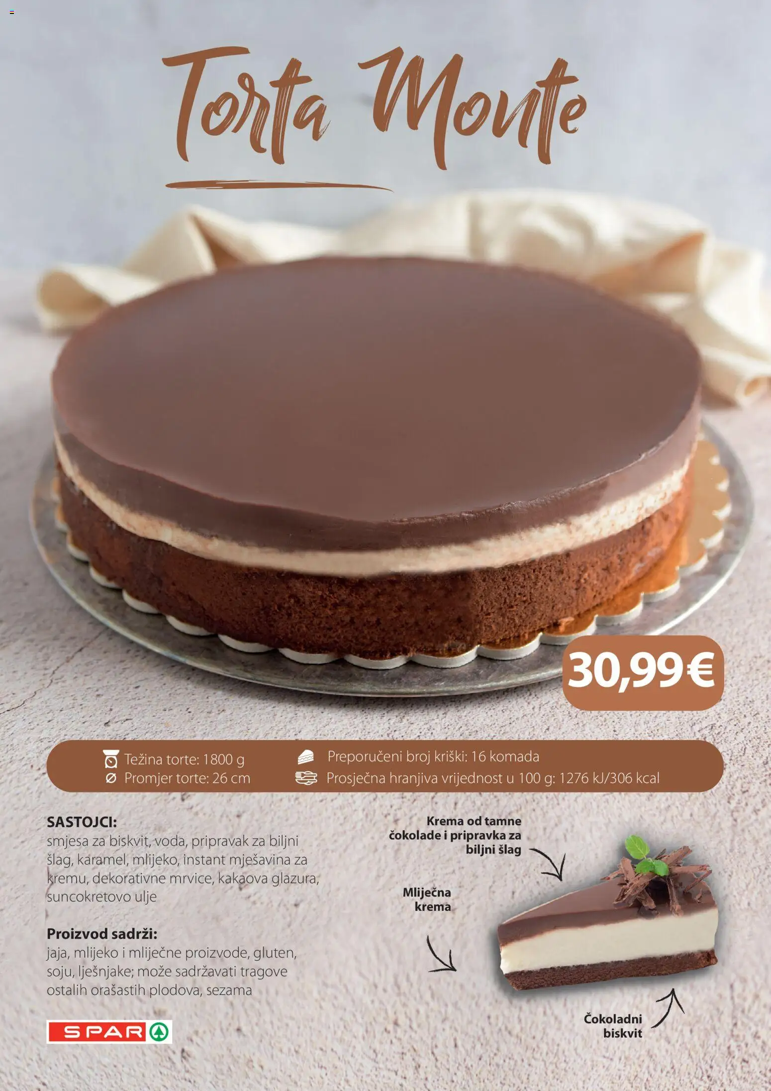 Spar katalog | vrijedi od 05.06.2026 | Stranica: 14 | Proizvodi: Mlijeko, Ulje, Šlag, Torta