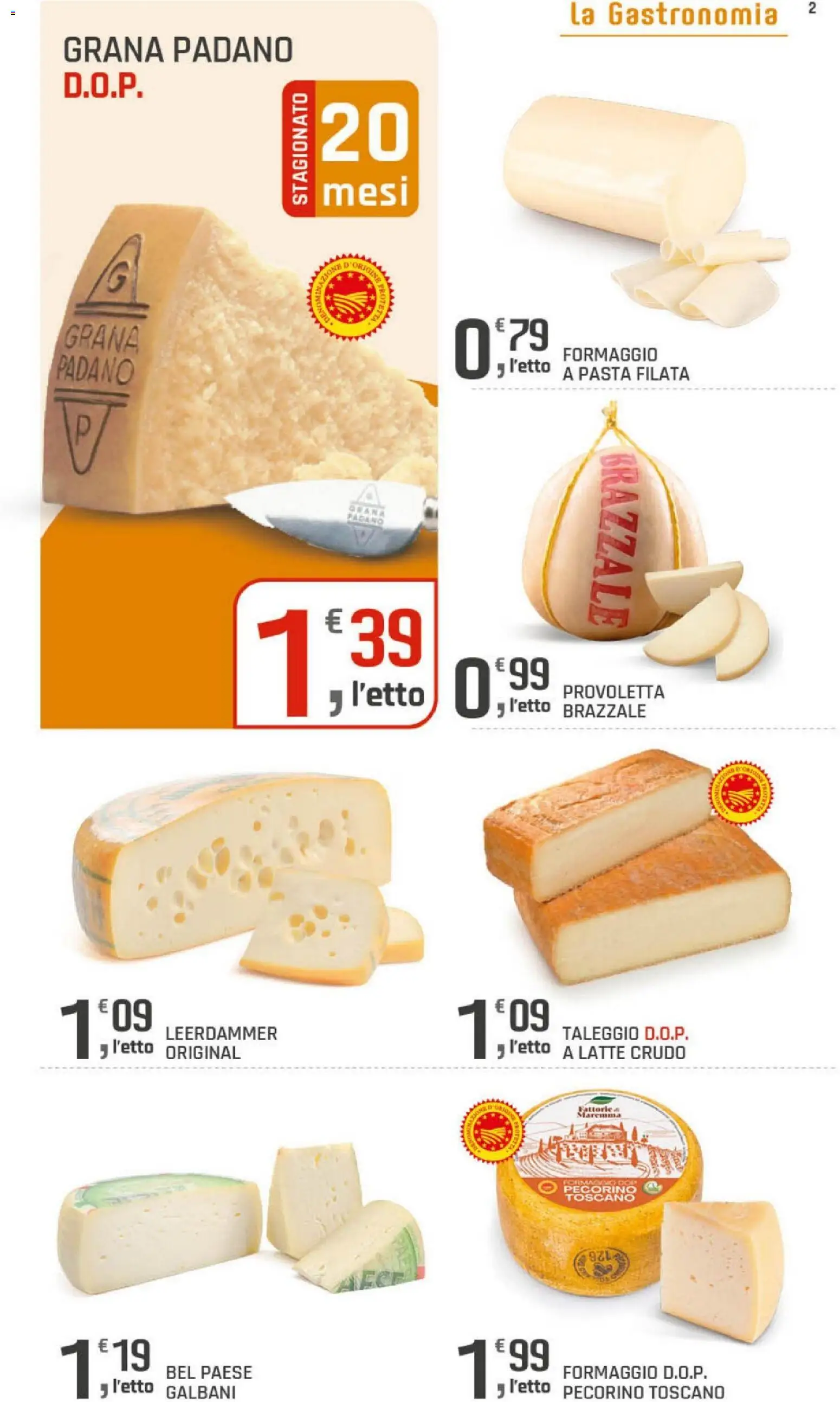 Volantino DOK del 22/09/2026 | Pagina: 2 | Prodotti: Latte, Formaggio, Pasta, Pecorino