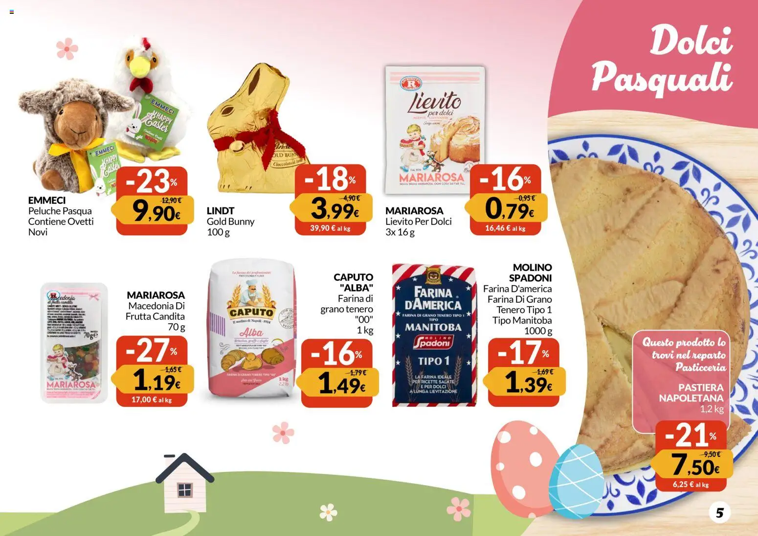 Volantino Galassia del 12.03.2026 | Pagina: 5 | Prodotti: Peluche, Cioccolato, Latte, Farina