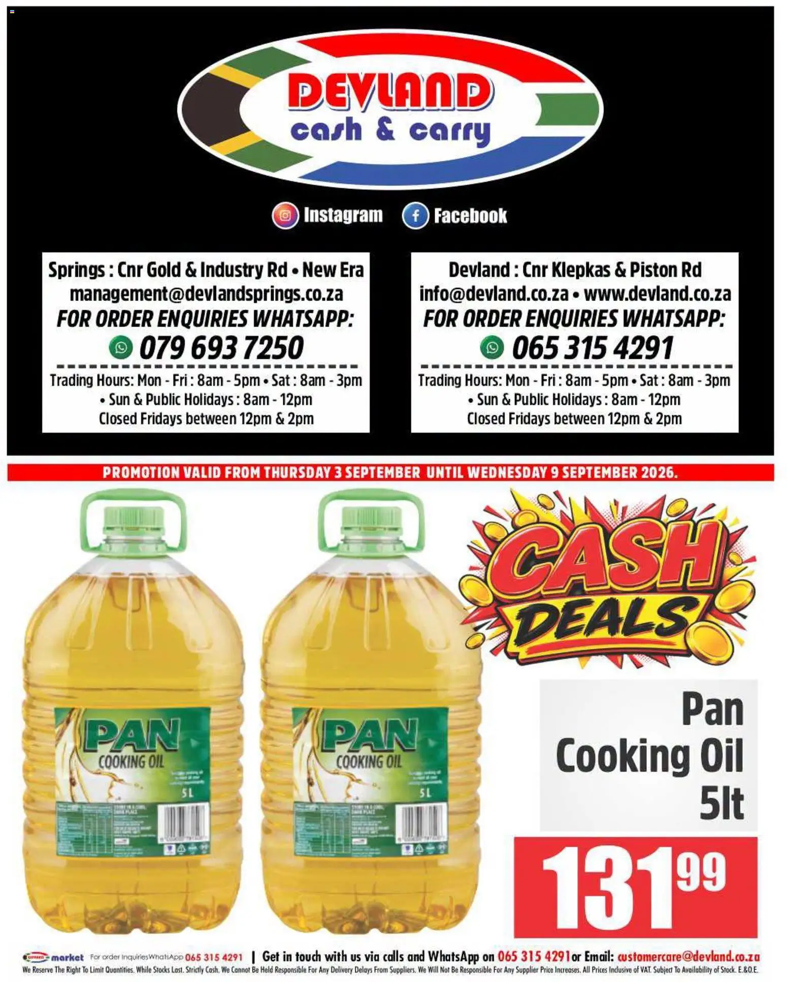 New Devland catalogue – valid from 03/09/2026 | Page: 8 | Products: Oil