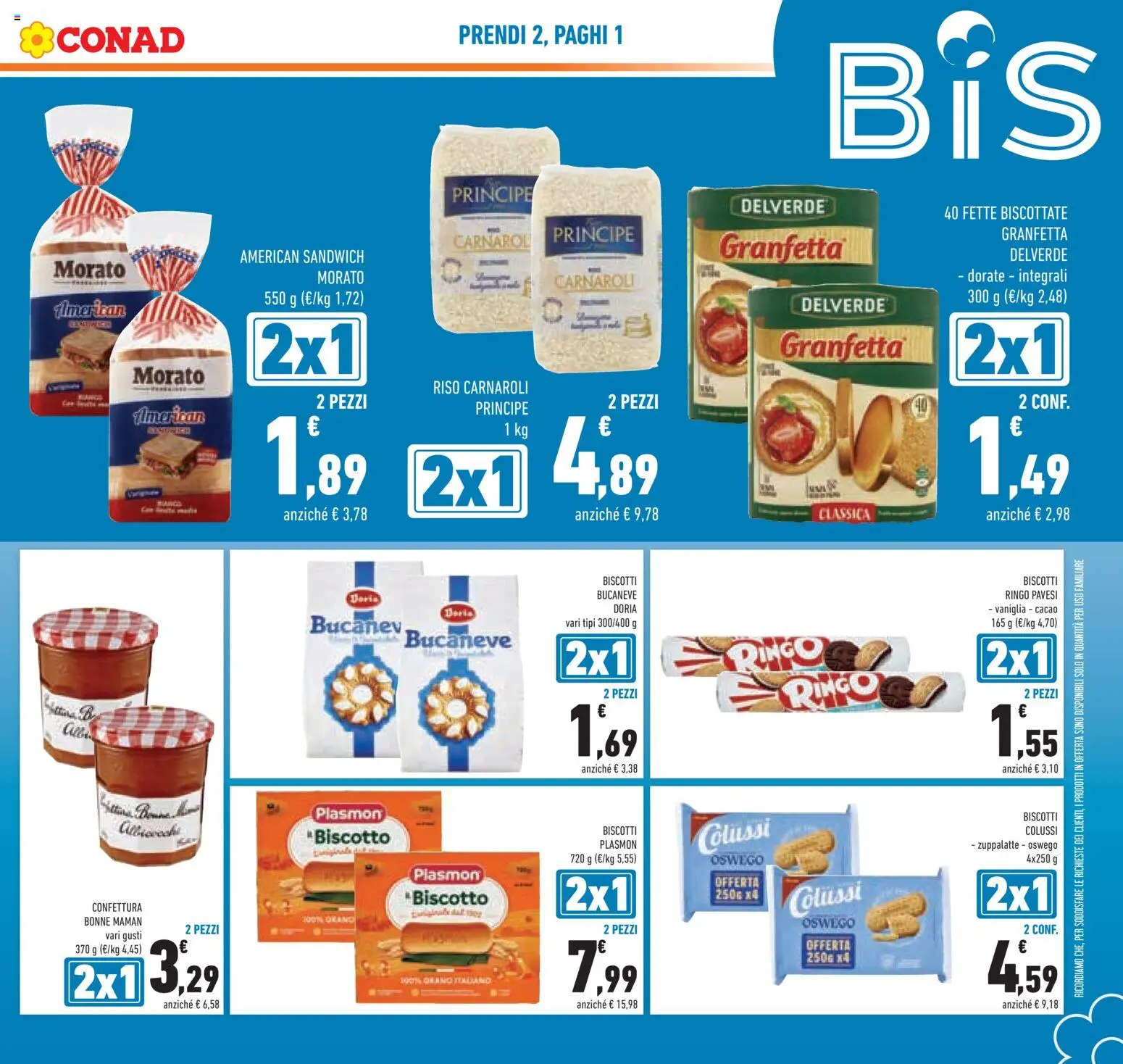 Volantino Conad del 07/10/2026 | Pagina: 15 | Prodotti: Vaniglia, Riso, Cacao, Fette biscottate