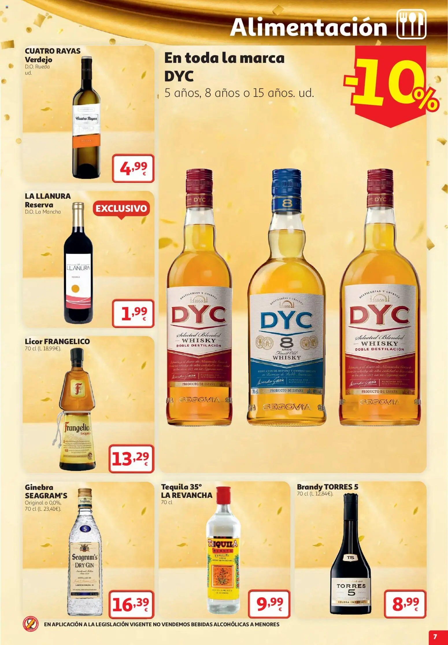 Alcampo SST Grandes Marcas │ válido desde el 22/10/2026 | Página: 7 | Productos: Tequila, Ginebra, Whisky, Brandy