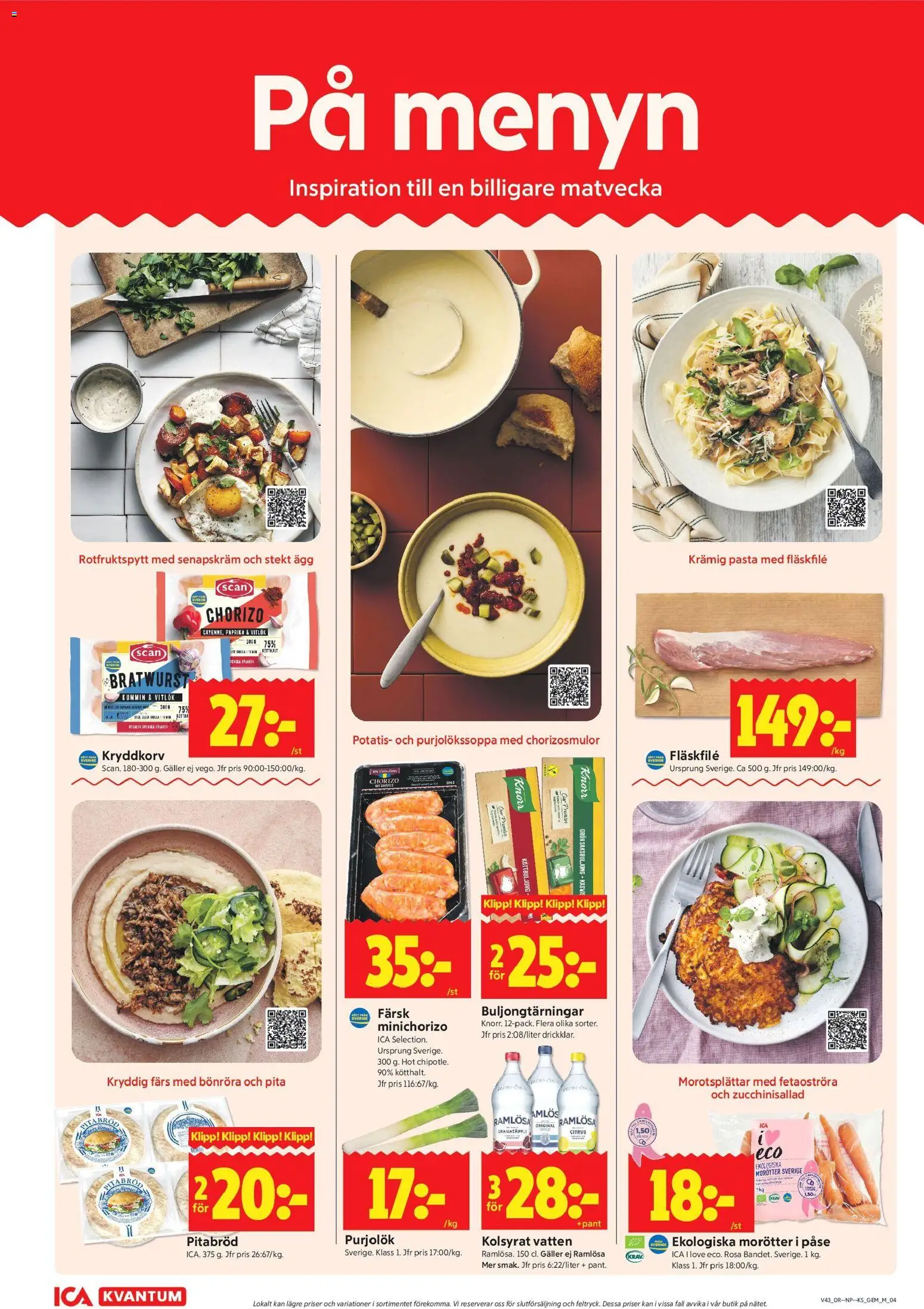 ICA Kvantum reklamblad aktuell från 19/10/2026 | Sida: 4