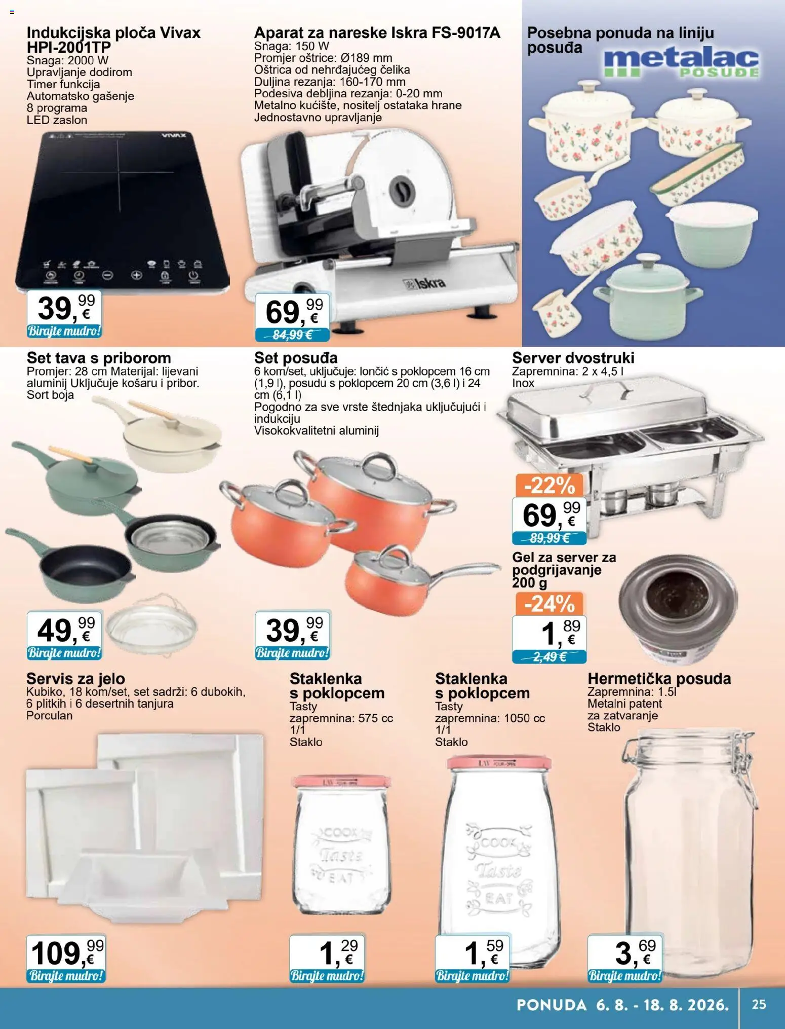 KTC katalog | vrijedi od 06.08.2026 | Stranica: 15 | Proizvodi: Indukcijska ploča, Tava