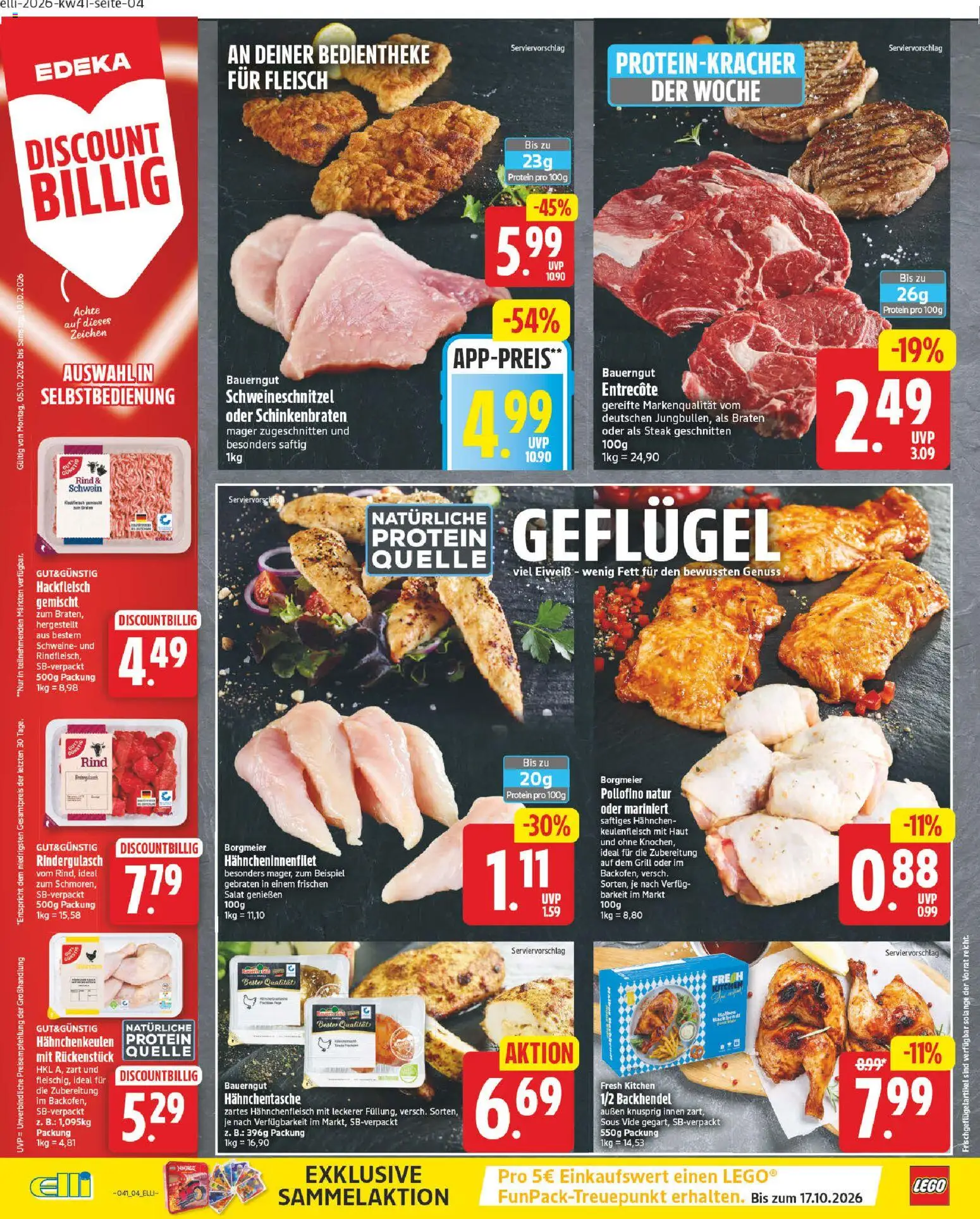 Elli Markt Prospekt Gütersloh – gültig ab 05.10.2026 | Seite: 8 | Produkte: Rindergulasch, Box, Entrecote, Steak