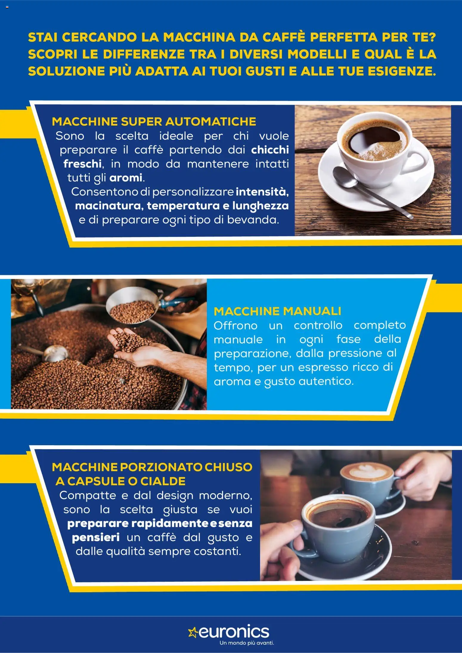 Volantino Euronics del 10/09/2026 | Pagina: 2 | Prodotti: Macchina da caffe, Caffè, Tè, Cialde
