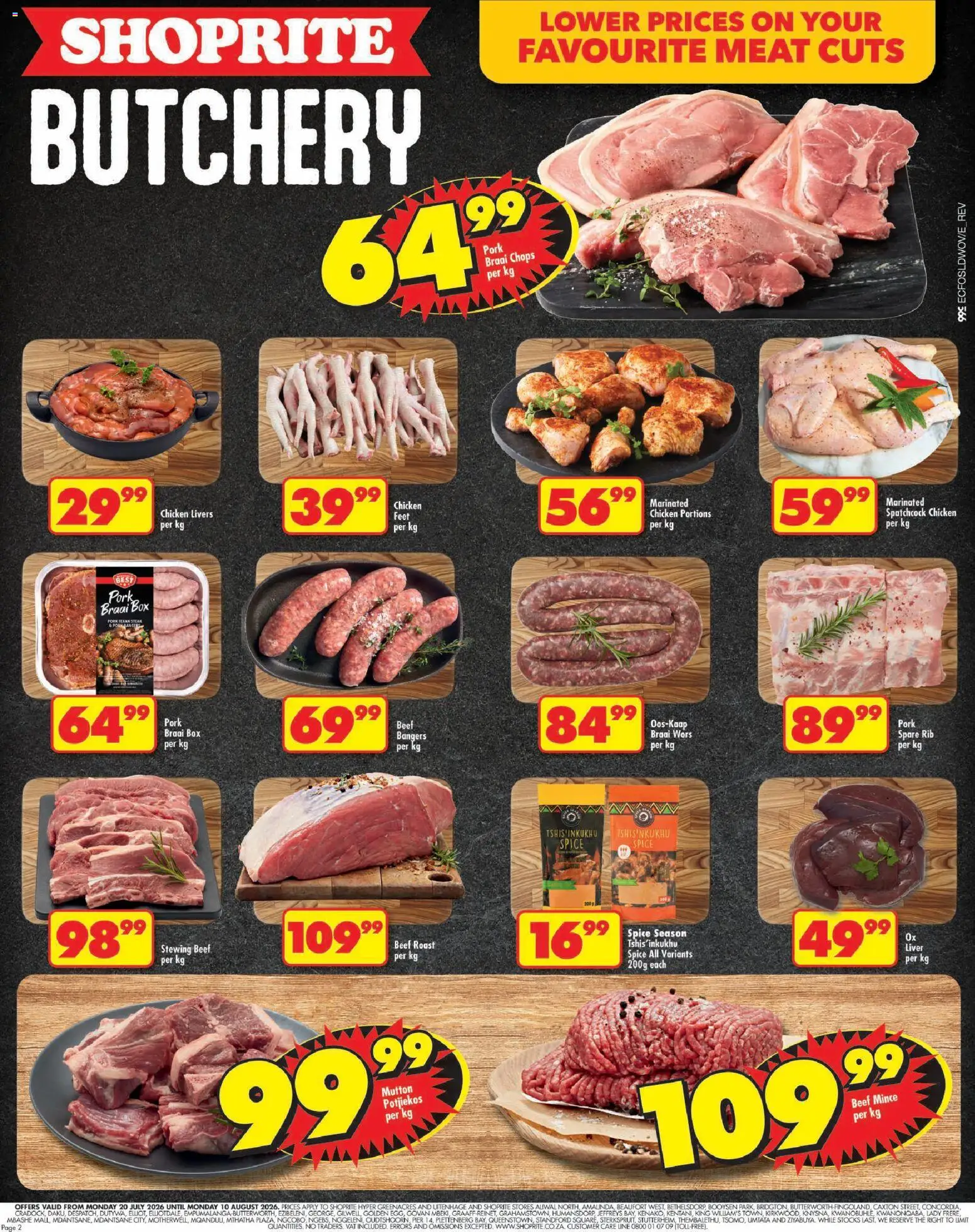 New Shoprite catalogue – valid from 20/07/2026 | Page: 2 | Products: Drone, Steak, Box, Beef