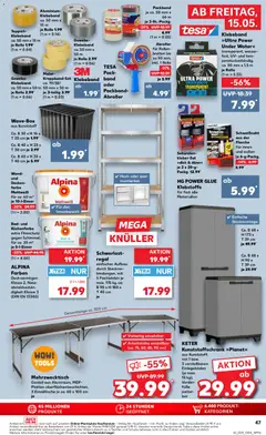 Kaufland DE - DE Folder Köln - Voorbeeld van een folder van Kaufland DE, geldig van 15.05.2026 | Pagina: 47 | Producten: Bad, Festék
