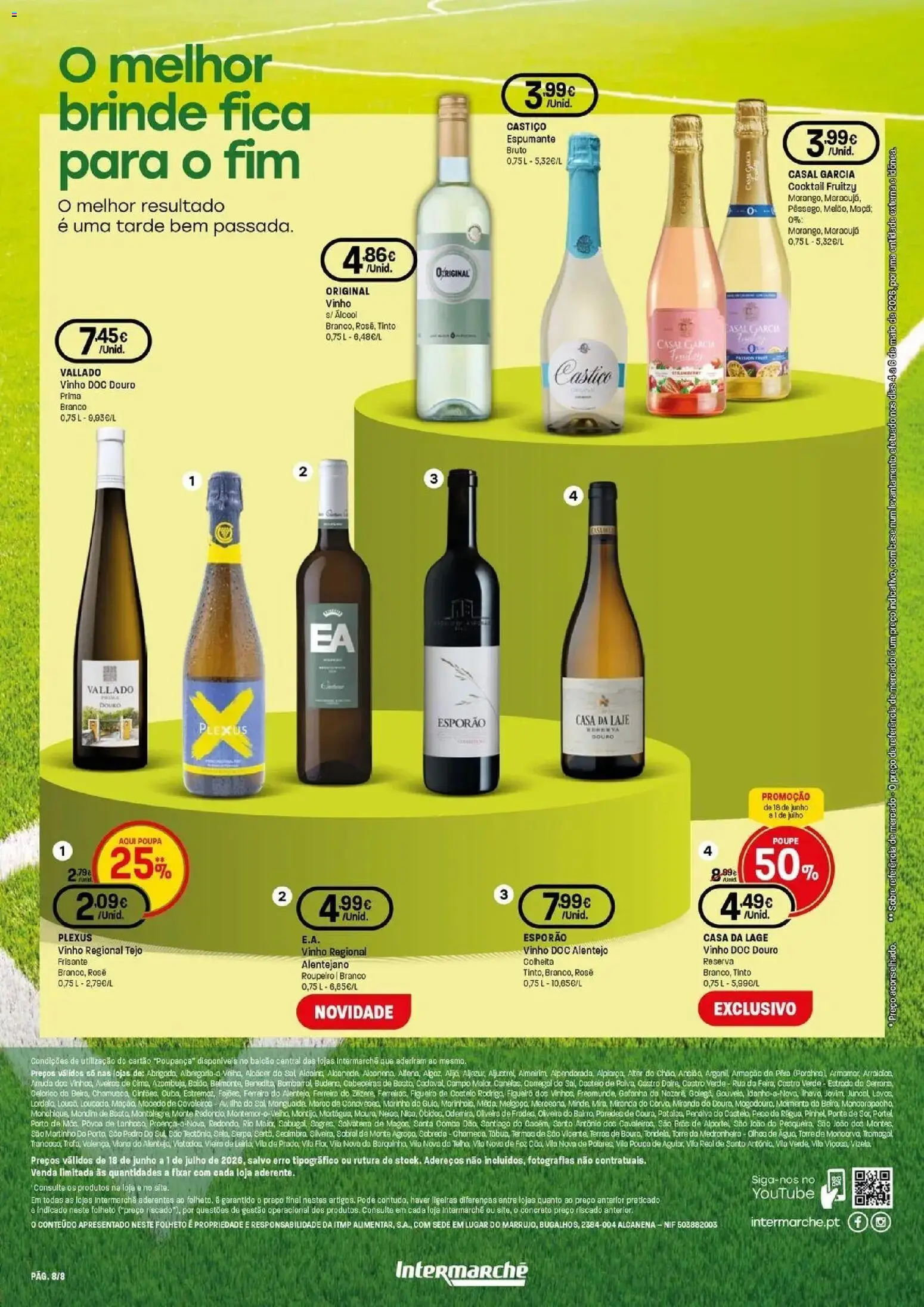 Intermarché - O melhor é a nossa seleção │ válido de 18/06/2026 | Página: 8 | Produtos: Espumante, Roupeiro, Base, Vinho