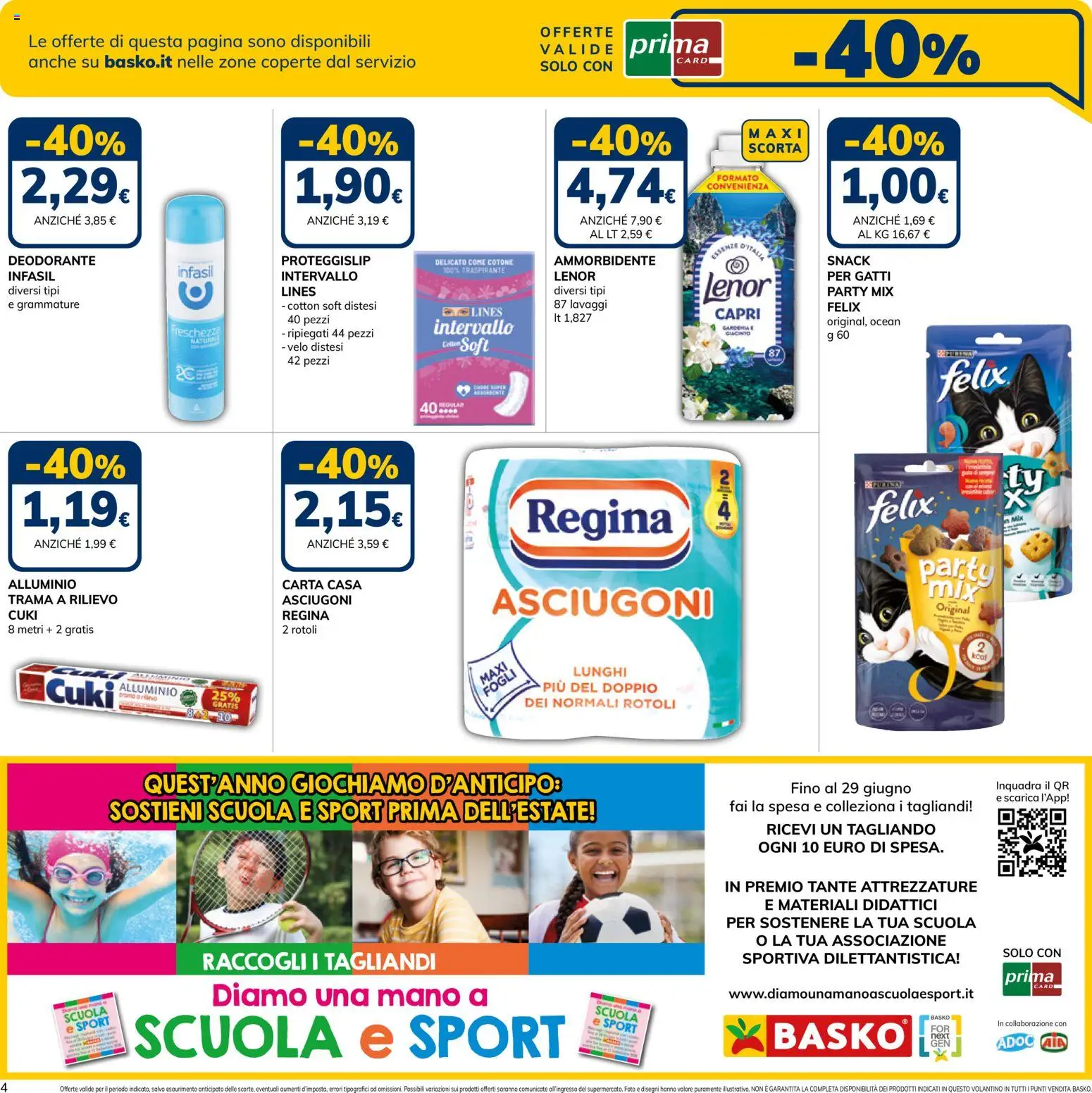Volantino Basko del 19.05.2026 | Pagina: 4 | Prodotti: Deodorante, Ammorbidente, Alluminio