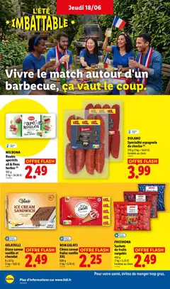 LIDL - Prévisualisation de BON GELATI Cônes saveur fraise vanille XXL, 608 g valide à partir de 18.06.2026 | Page: 20