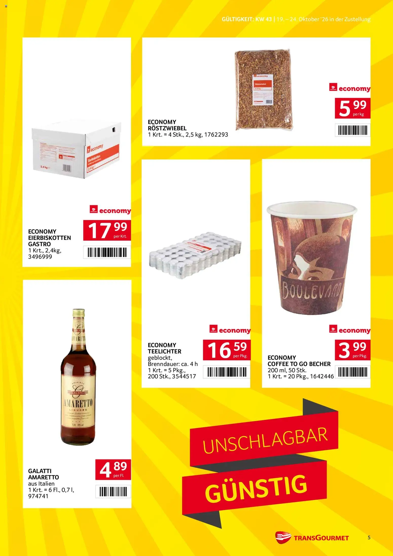 Transgourmet Flugblatt gültig ab 19.10.2026 | Seite: 5