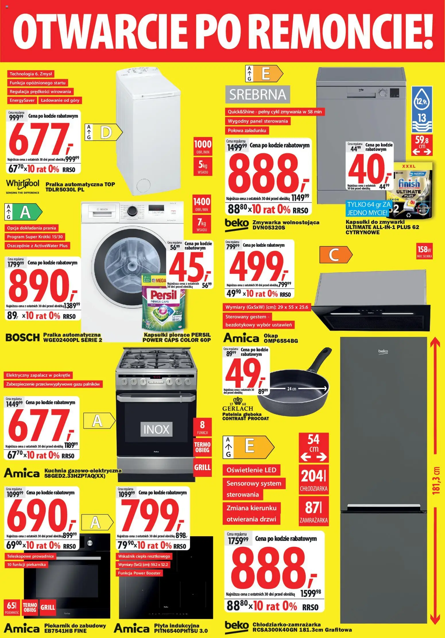Mediaexpert promocje - Otwarcie po remoncie Białystok od 11.06.2026 | Strona: 7 | Produkty: Płyta indukcyjna, Zmywarka, Grill, Patelnia