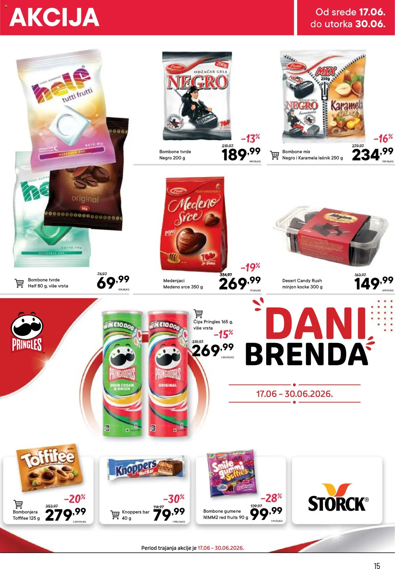 PerSu katalog - važi od 17.06.2026 | Strana: 15 | Proizvode: Čips, Bombonjera, Pringles, Medenjaci
