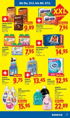 Lidl aktionen ab 21.05.2026 gültig | Seite: 11 | Produkte: Küchenrolle, Bier, Salz