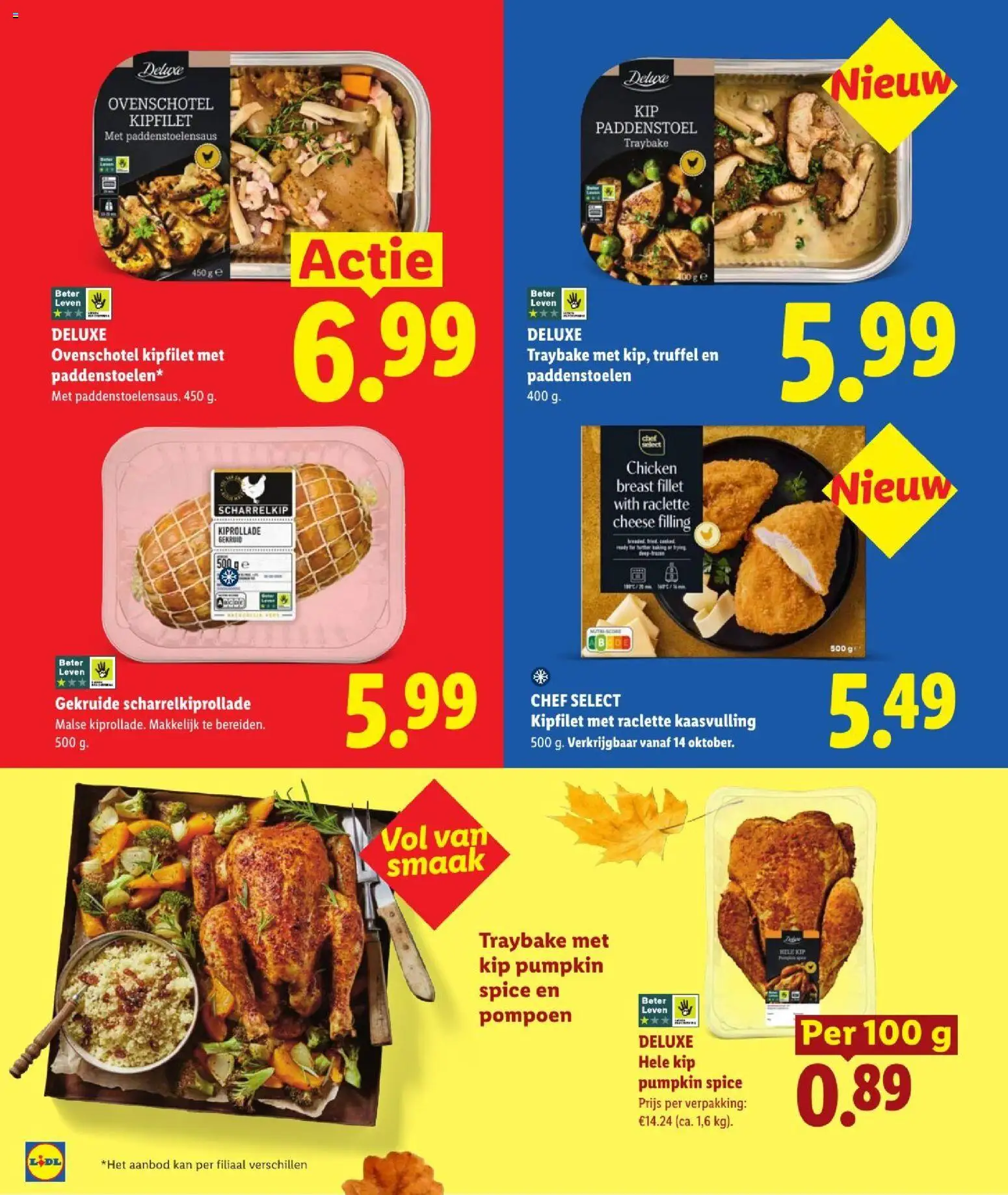 {H1} | Pagina: 18 | Producten: Pompoen, Kan, Paddenstoelen, Hele kip