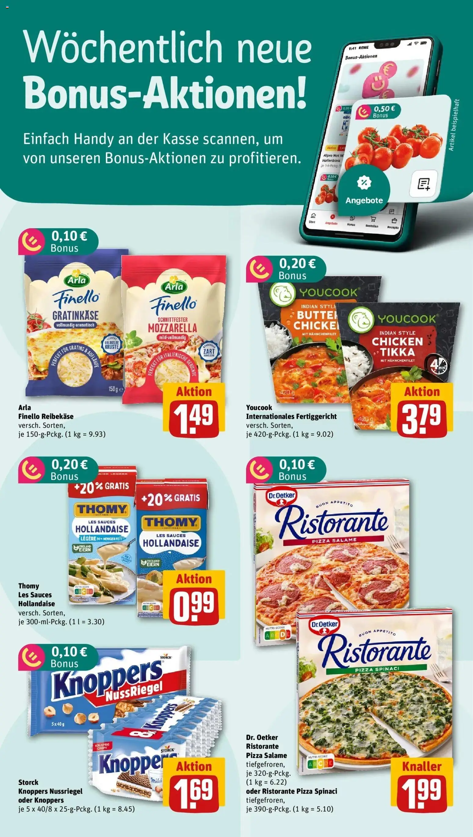 Rewe Prospekt Memmingen	 – gültig ab 12.04.2026 | Seite: 2 | Produkte: Youcook, Thomy les sauces, Mozzarella, Pizza