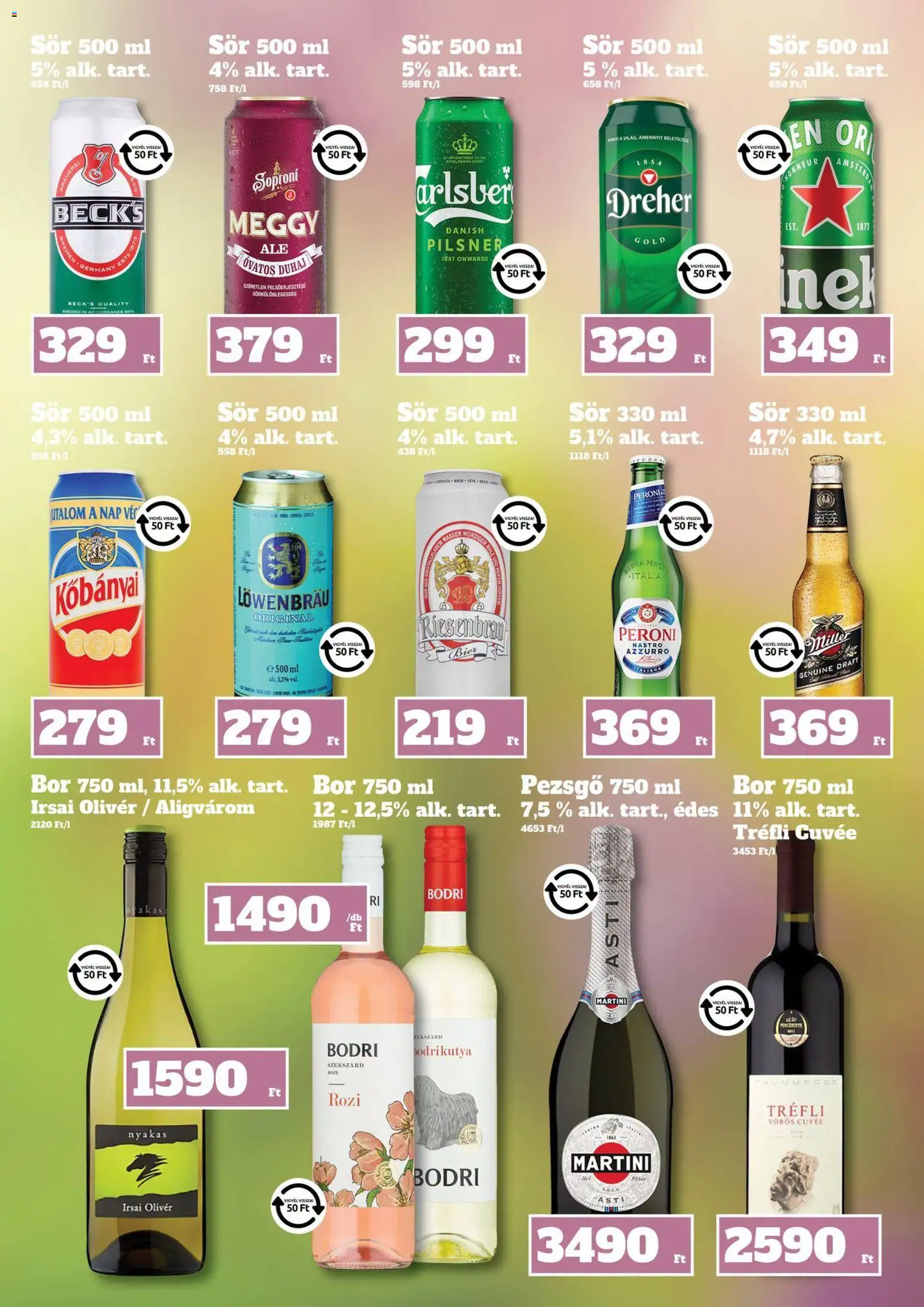 Family Diszkont akciós ujság - amely érvényes a következő dátumtól: 2026.07.23. | Oldal: 27 | Termékek: Meggy, Pezsgő, Bor, Sör