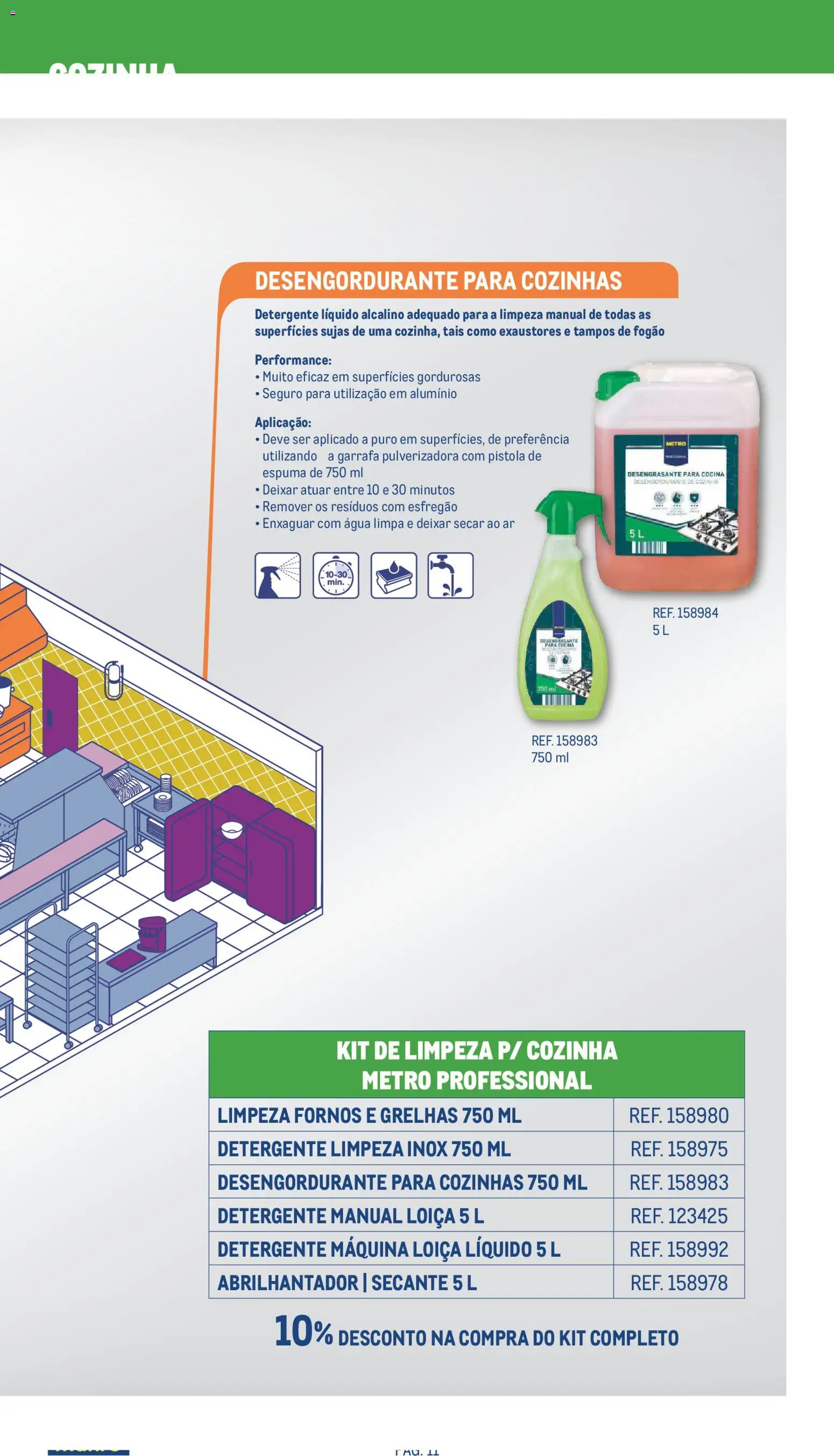 Makro Especial Limpeza 2026 │ válido de 20.05.2026 | Página: 11 | Produtos: Agua, Esfregão, Abrilhantador, Detergente