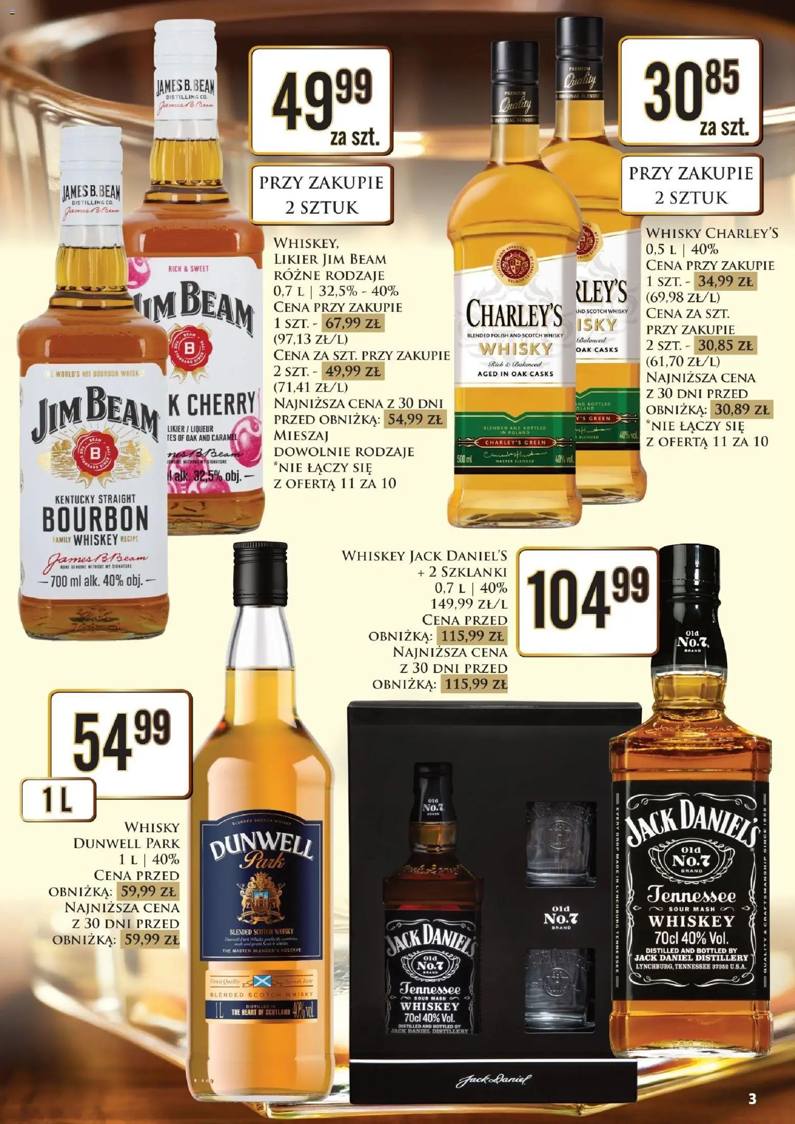 Dino gazetka alkoholowa od 14.08.2026 | Strona: 3 | Produkty: Bourbon, Jack Daniel's, Szklanki, Whisky