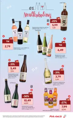 Rimi leidinys galioja nuo 2026.09.29 | Puslapis: 33 | Prekių: Nealkoholinis vynas, Vynas, Arbata, Sirupas